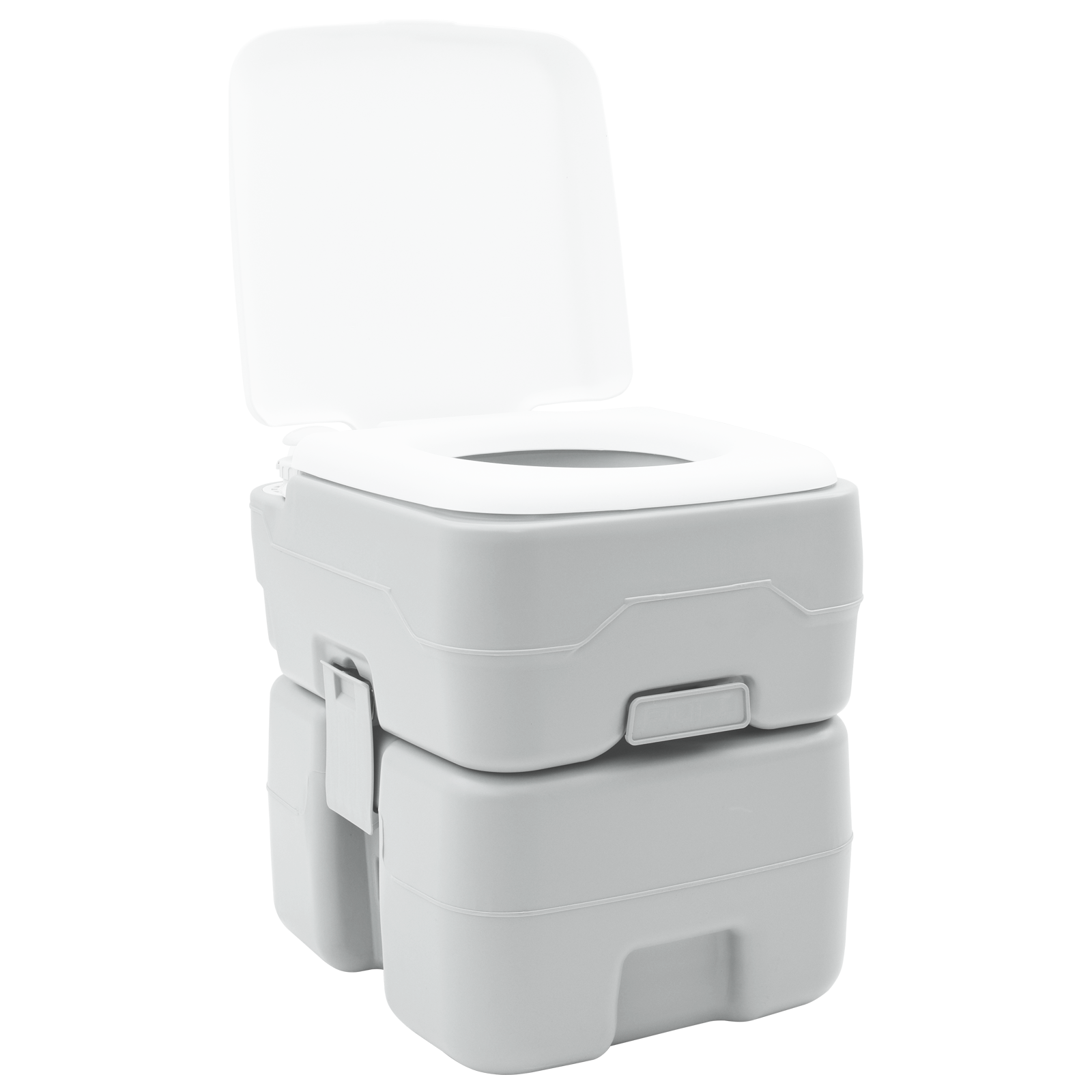 Camping Toilet Grey Body + White Lid Not Applicable - Image 2