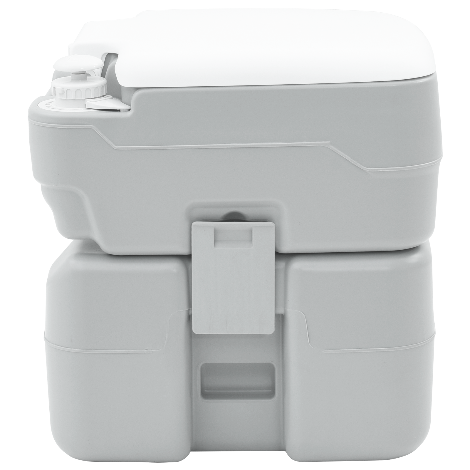 Camping Toilet Grey Body + White Lid Not Applicable - Image 5