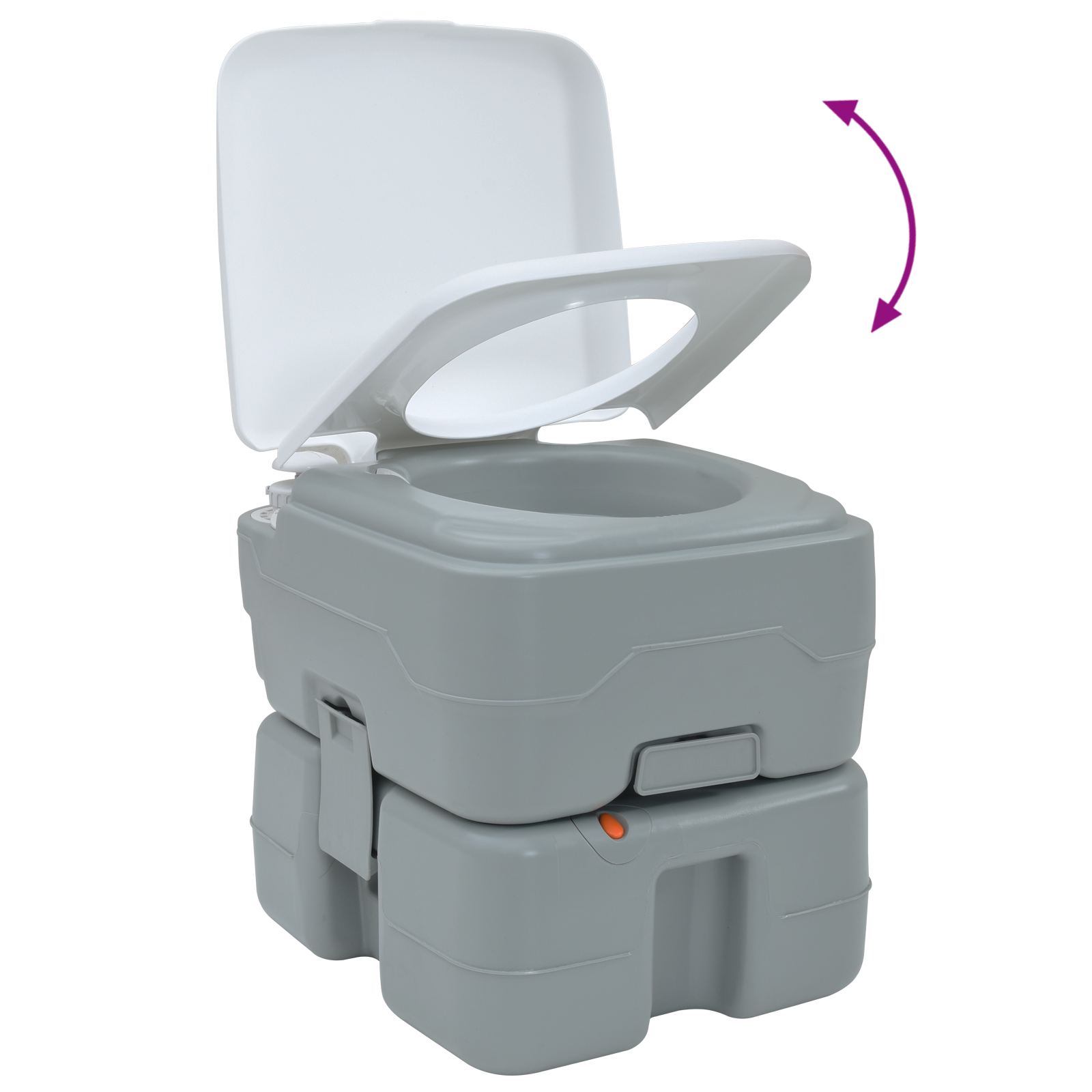 Camping Toilet Portable Grey 10L Fresh Water 20L Waste Tank - Image 9
