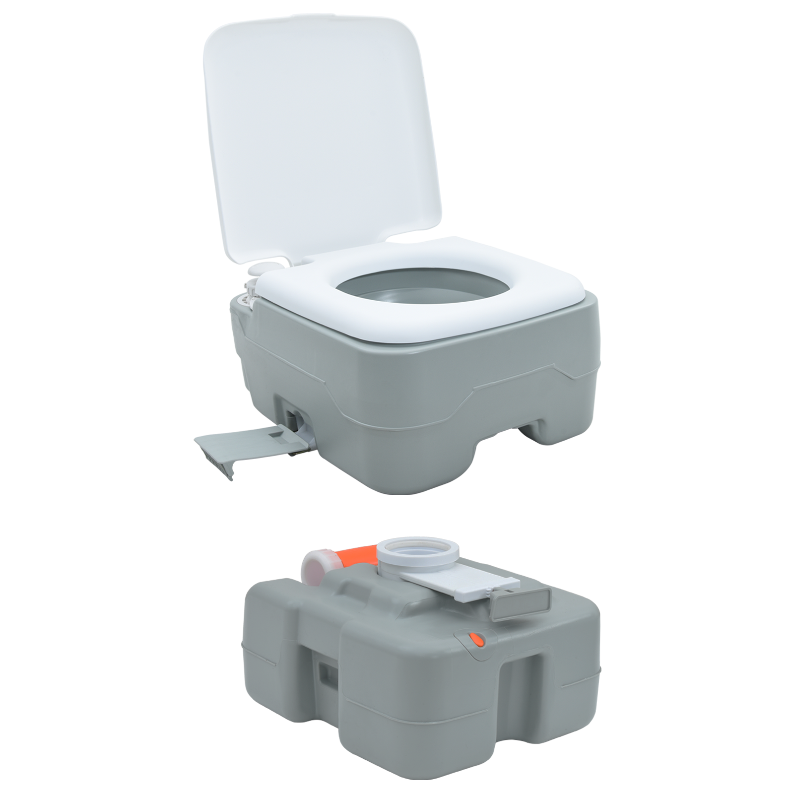 Camping Toilet Portable Grey 10L Fresh Water 20L Waste Tank - Image 10