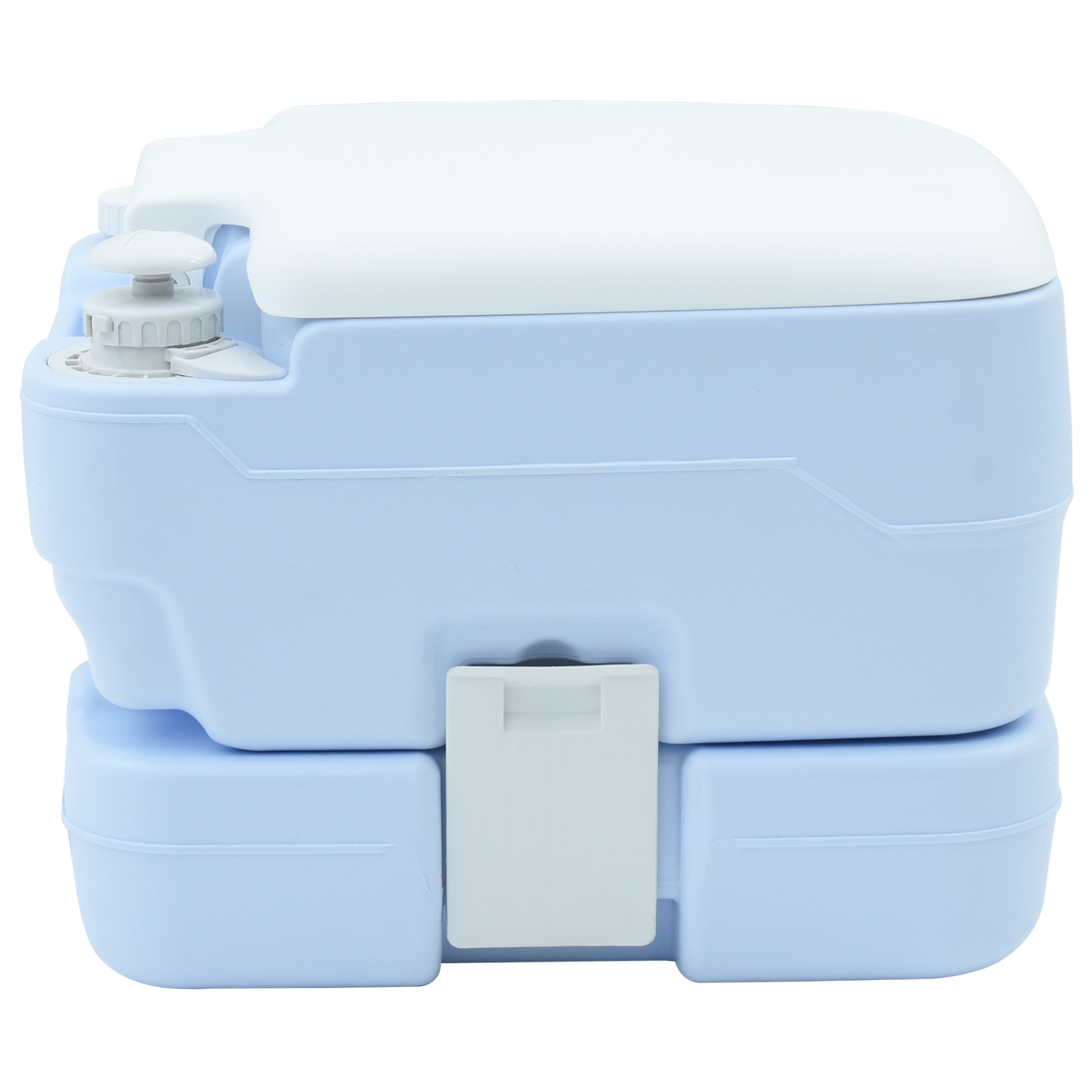 Portable Camping Toilet - 10L Fresh Water & 10L Waste Tank - Blue - Image 4