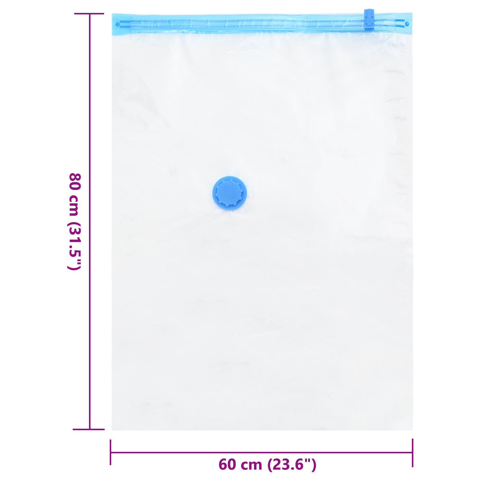 Vacuum Storage Bags 5 Pack 80x60 cm - Image 8