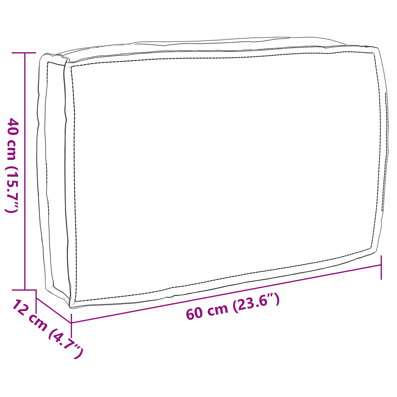 Kaubaaluse seljatoepadi Lilled Lehemuster 60 x 40 x 12 cm - Image 7