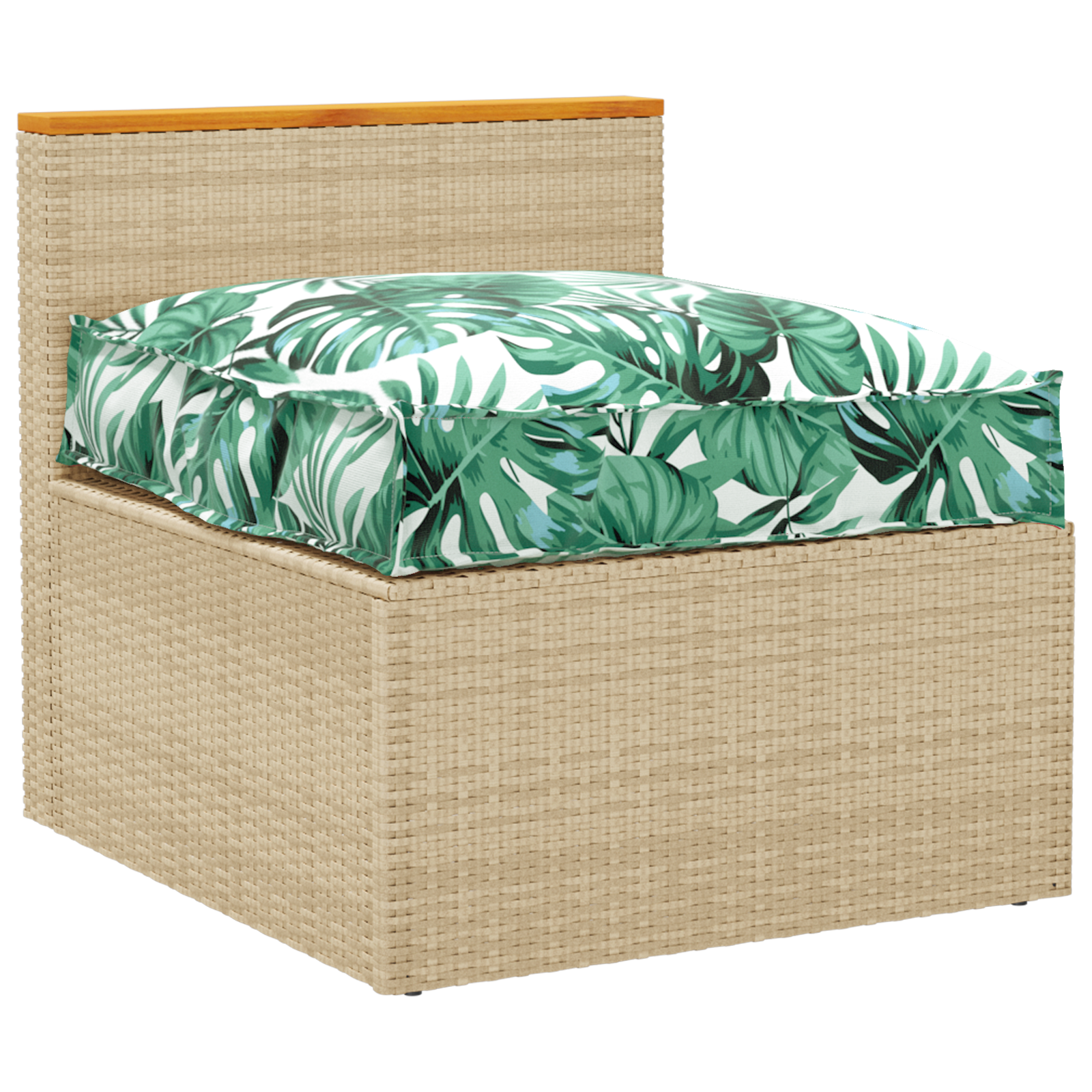 Pallet Cushion for Seat Leaf Pattern 70x70x12 cm Oxford Fabric - Image 2