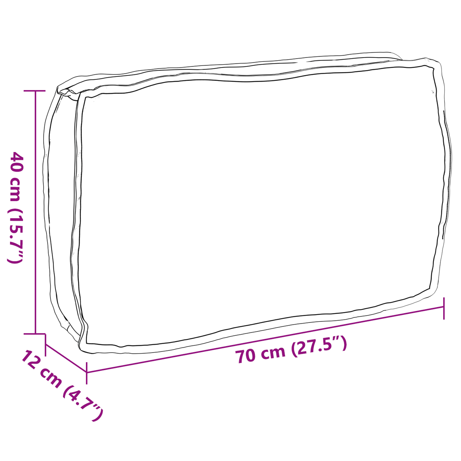 Kaubaaluse seljatoepadi Lilled Lehemuster 70 x 40 x 12 cm - Image 6