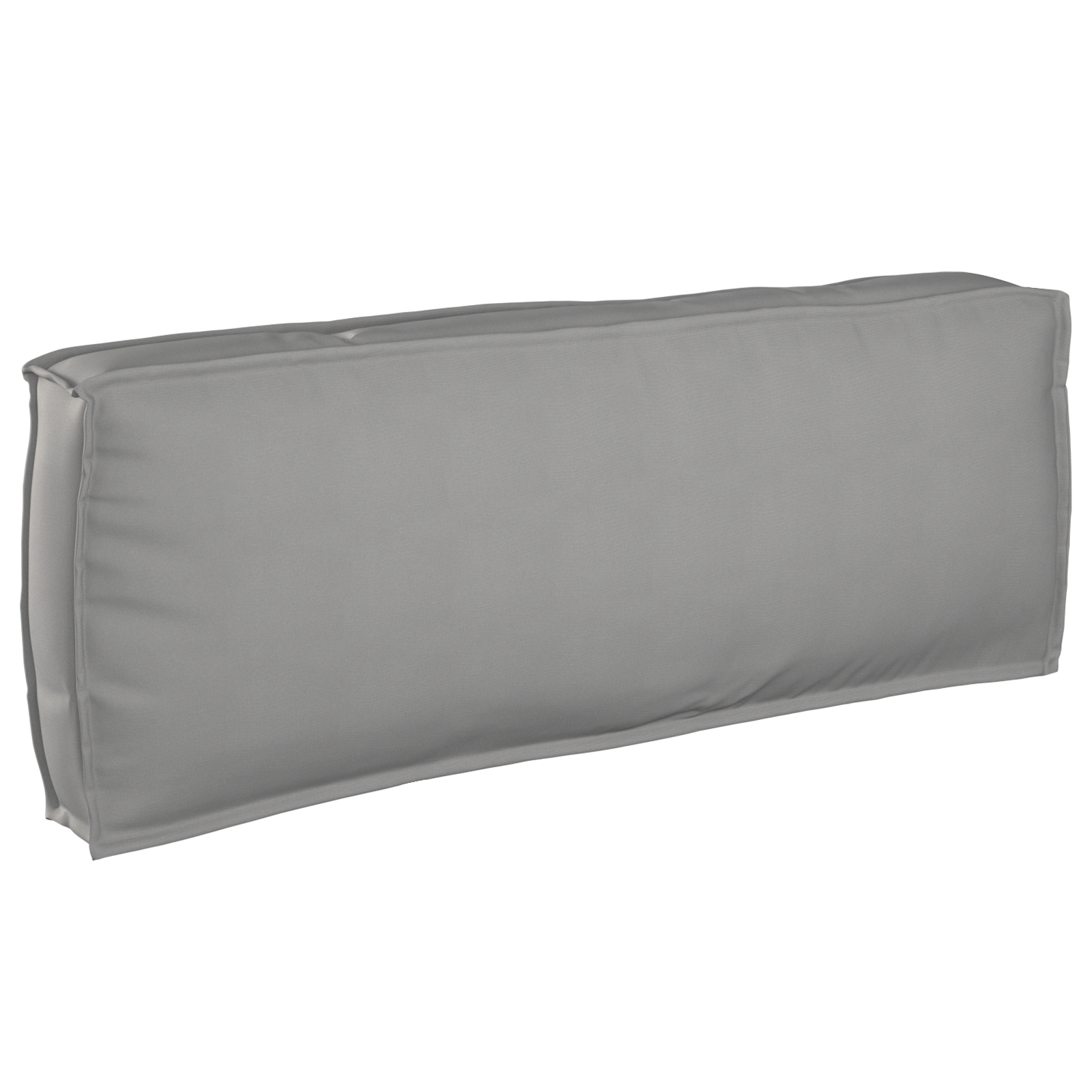 vidaXL Pernă pentru spătar din paleți cu pernă Gri 120 x 40 x 12 cm