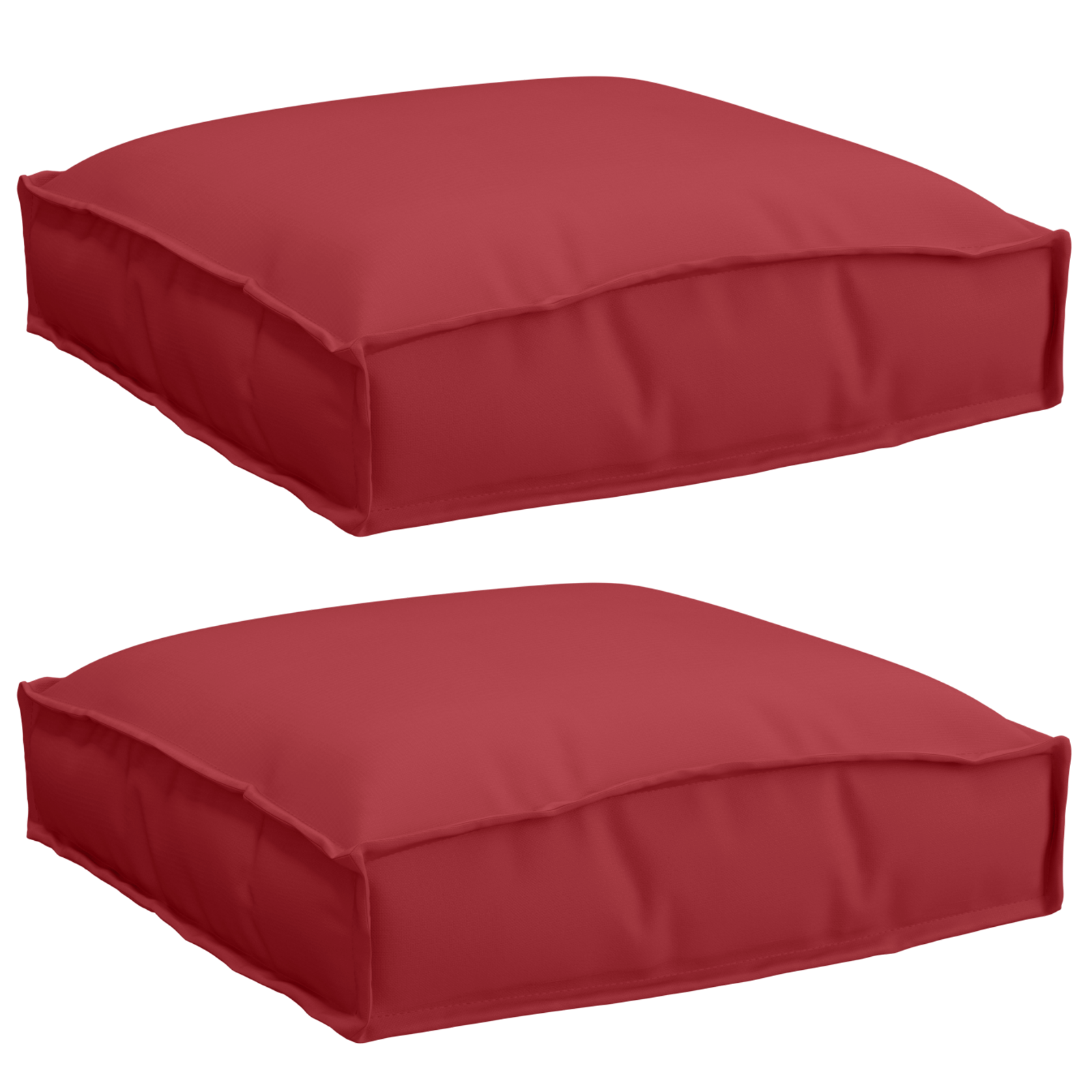 Pallet Cushions for Seat 2 pcs Wine Red 40x40x8 cm Oxford Fabric - Image 2