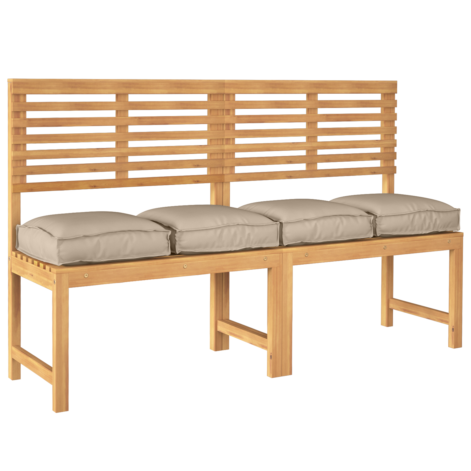 Pallet Cushions for Seat 4 pcs Taupe 40x40x8 cm Oxford Fabric - Image 3