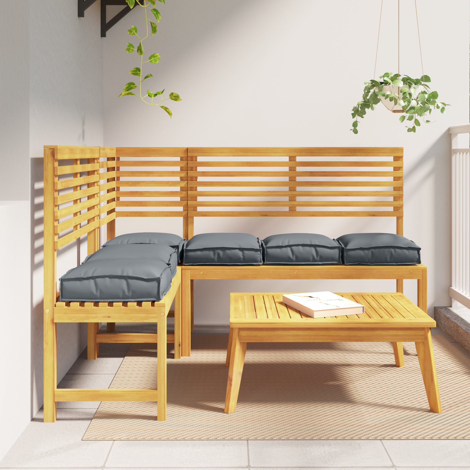 Pallet Kussens voor Zit 6 stuks Anthraciet 40x40x8 cm Oxford Stof