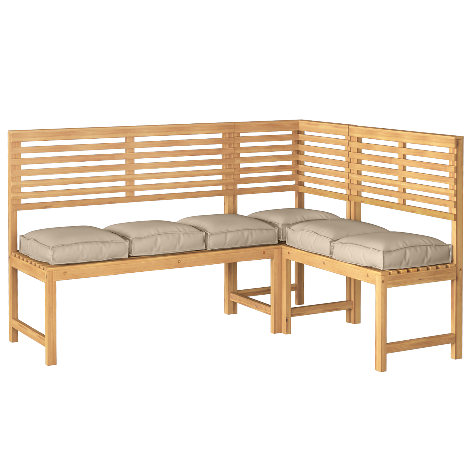 Pallet Cushions for Seating 6 pcs Taupe 40x40x8 cm Oxford Fabric - Image 3