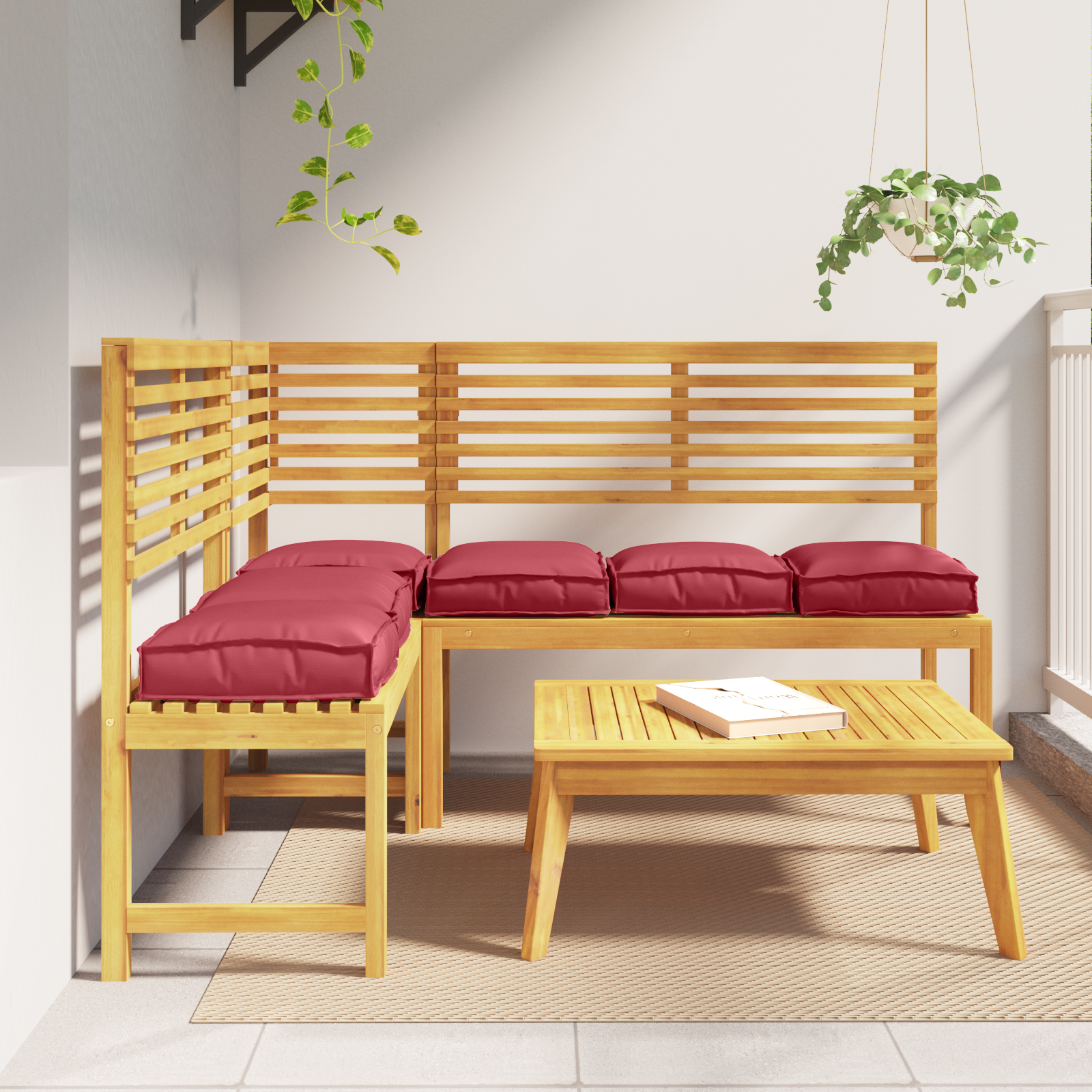 Pallet Cushions for Seat 6 pcs Wine Red 40x40x8 cm Oxford Fabric