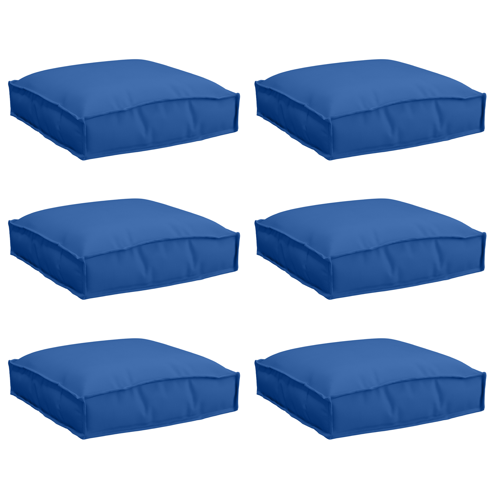 Pallet Cushions for Seat 6 pcs Royal Blue 40x40x8 cm Oxford Fabric - Image 2