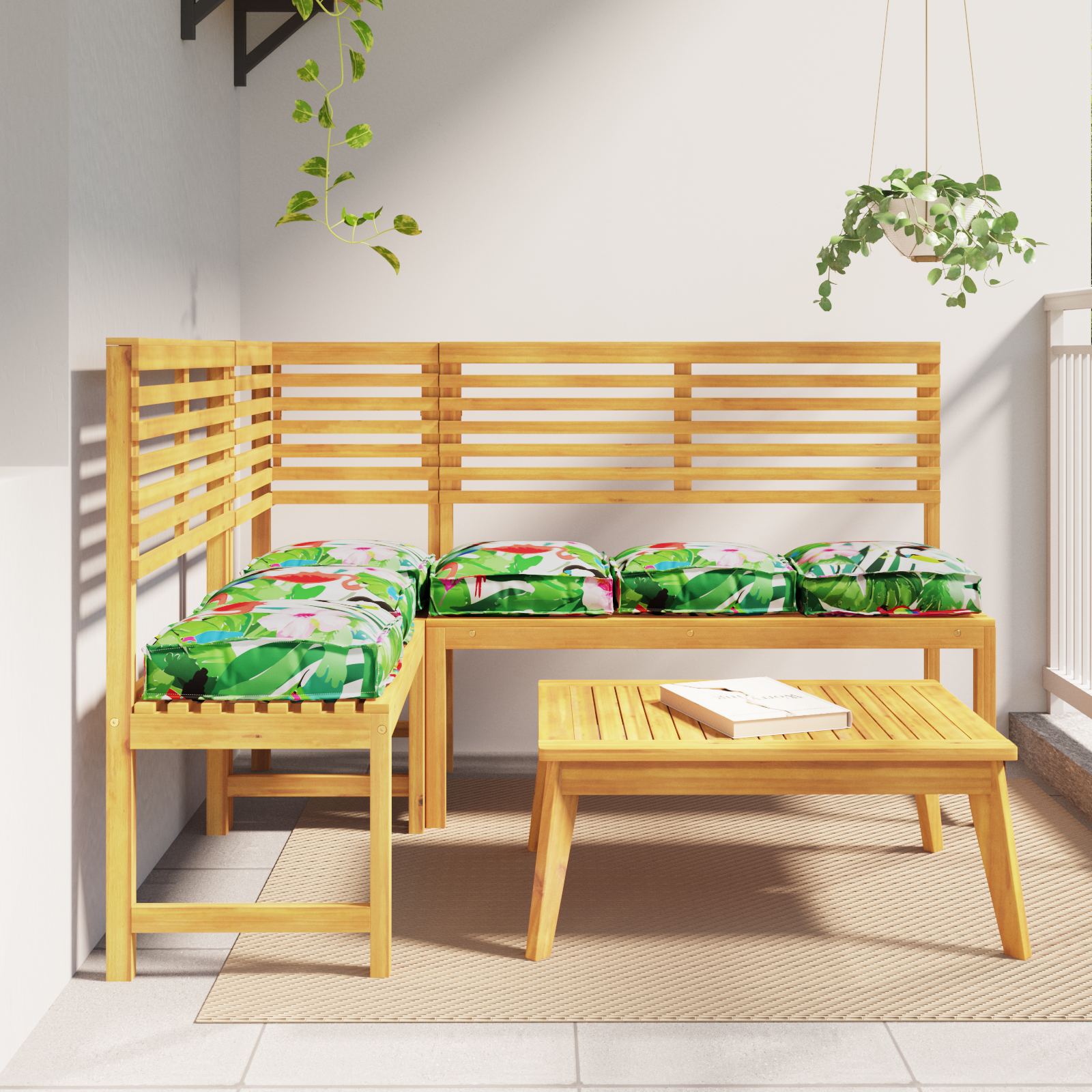Pallet Kussens voor Zitting 6 stuks Tropisch Jungle 40x40x8 cm Oxford Stof