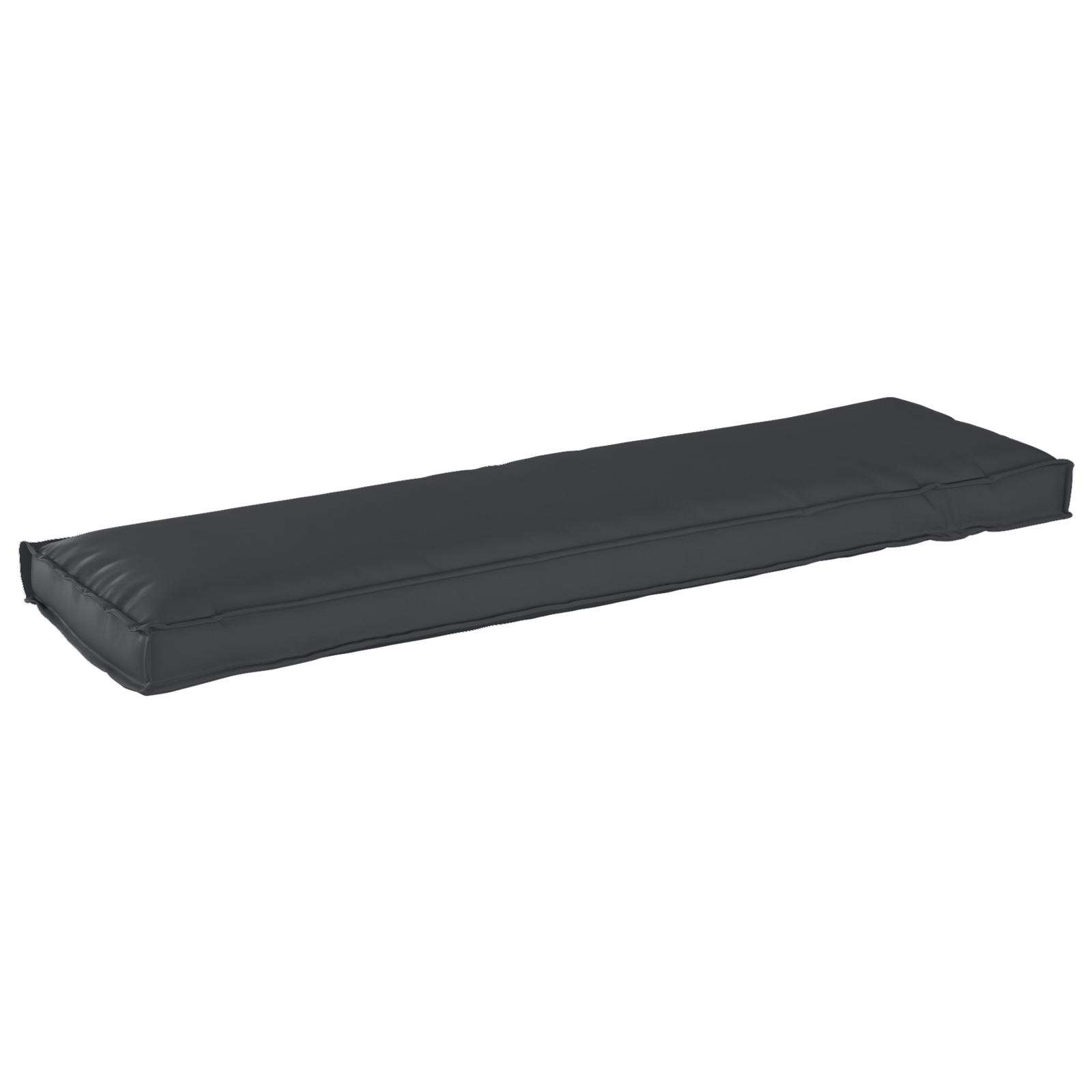 Palletkussen voor Bank Zwart 140x40x8 cm Oxford Stof