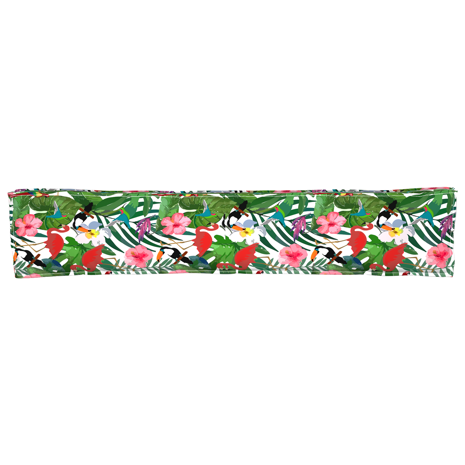 Pallet Cushion for Bench Tropical Jungle 200x40x8 cm Oxford Fabric - Image 7