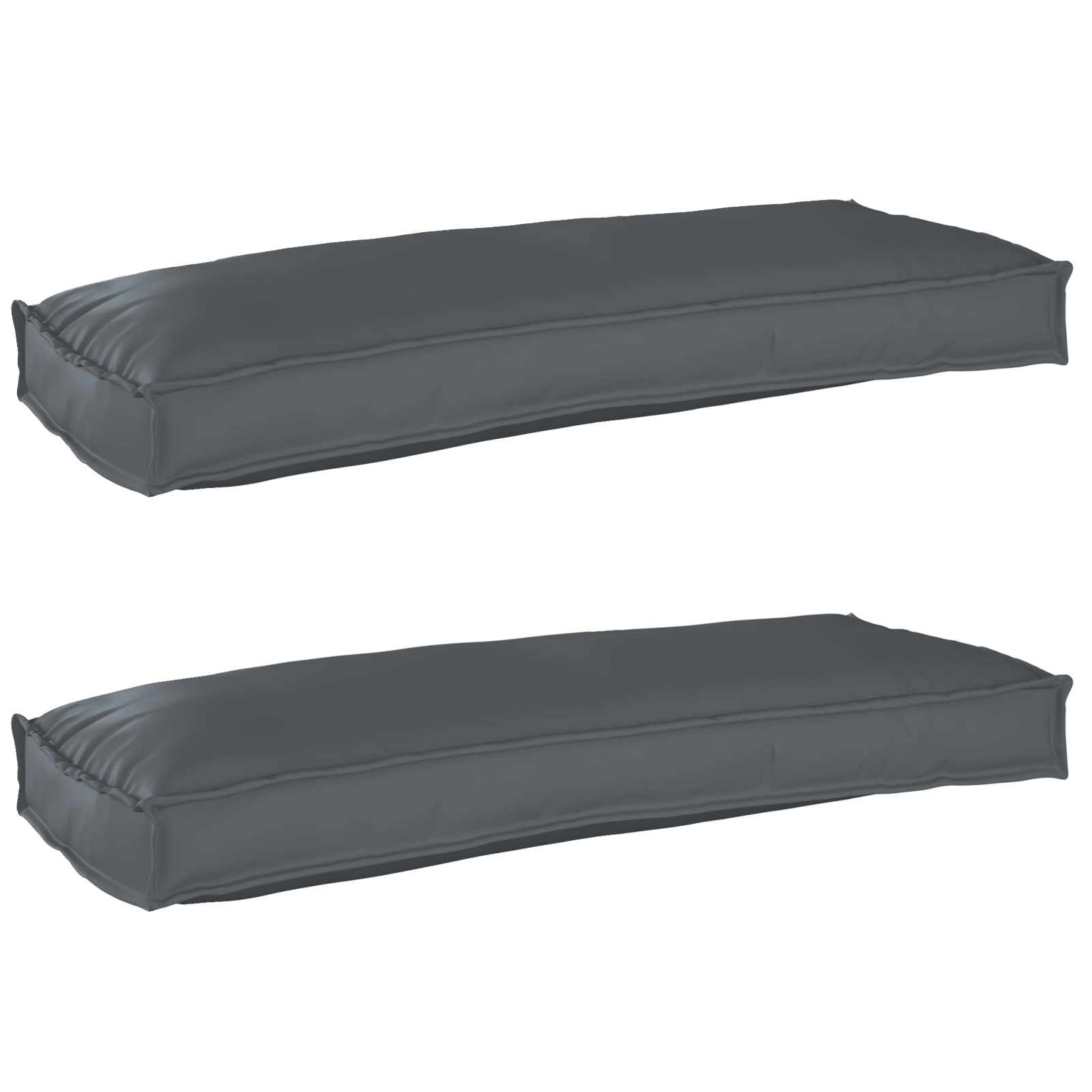 Pallet Kussens voor Bank 2 stuks Anthraciet 100x40x8 cm Oxford Stof