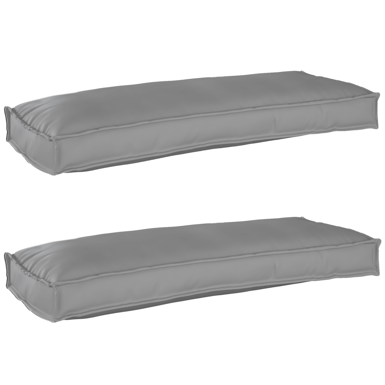 vidaXL Set de perne pentru palet 2 pcs Gri 100 x 40 x 8 cm