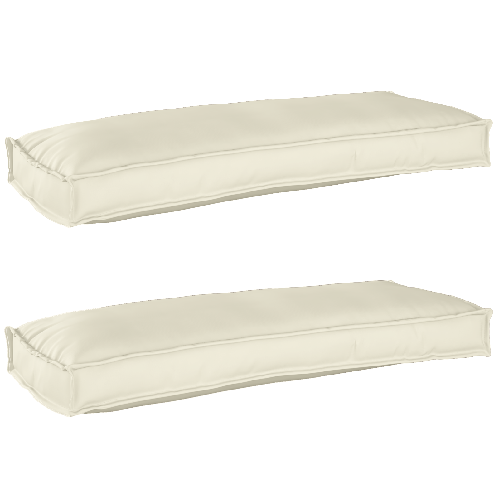 vidaXL Set de perne pentru palet 2 pcs Crem 100 x 40 x 8 cm