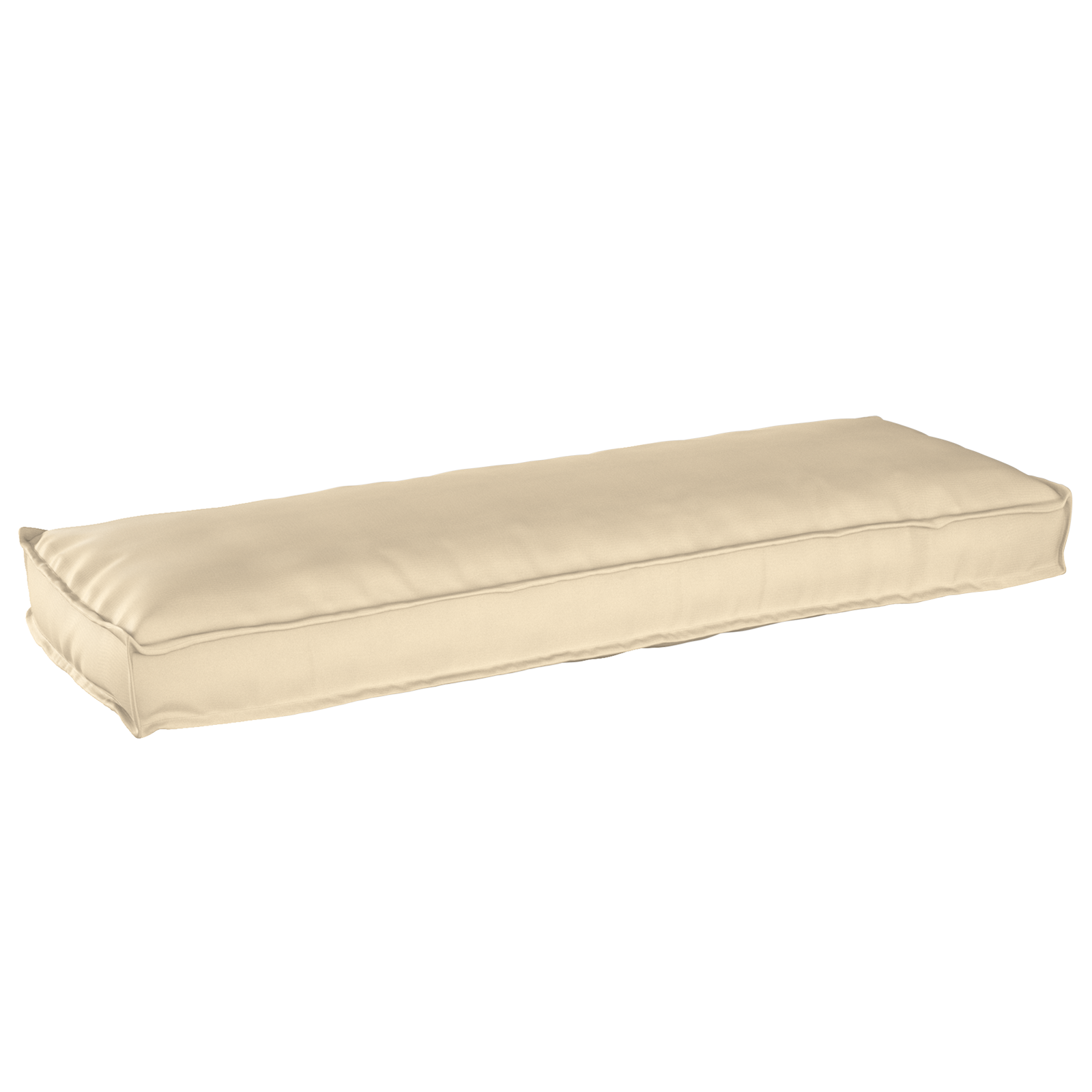 Pallet Cushions for Bench 2 pcs Beige 120x40x8 cm Oxford Fabric - Image 2