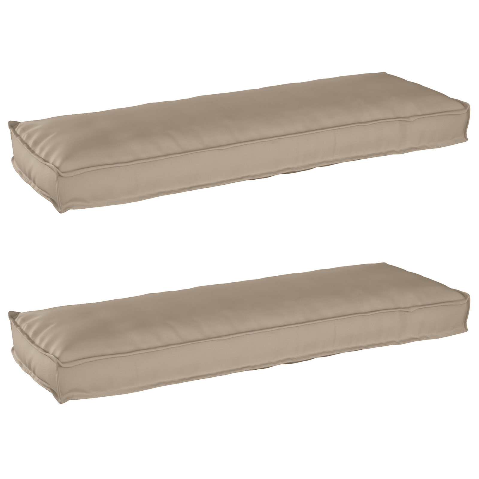 Palletkussens voor bank 2 stuks Taupe 120x40x8 cm Oxford stof