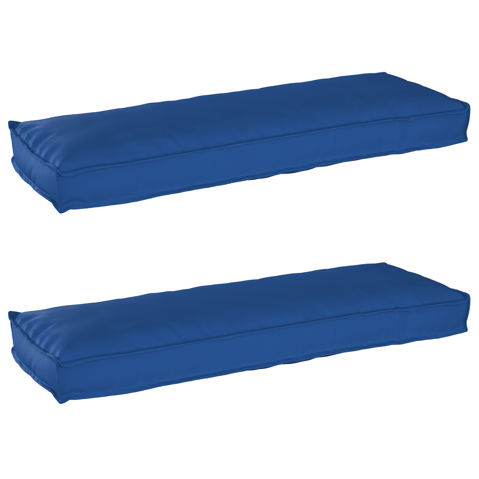 Palletkussens voor bank 2 stuks Koninklijk blauw 120x40x8 cm Oxford stof