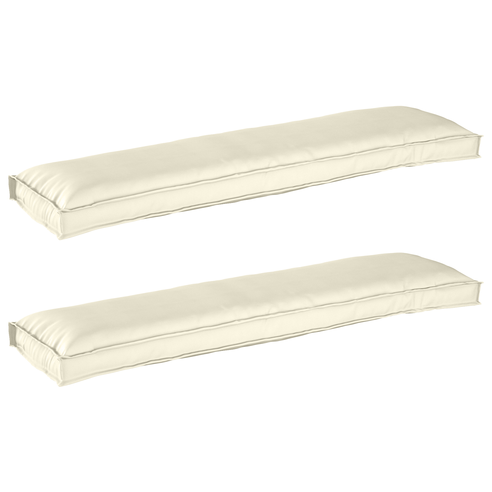 Palletkussens voor Bank 2 stuks Crème 150x40x8 cm Oxford Stof