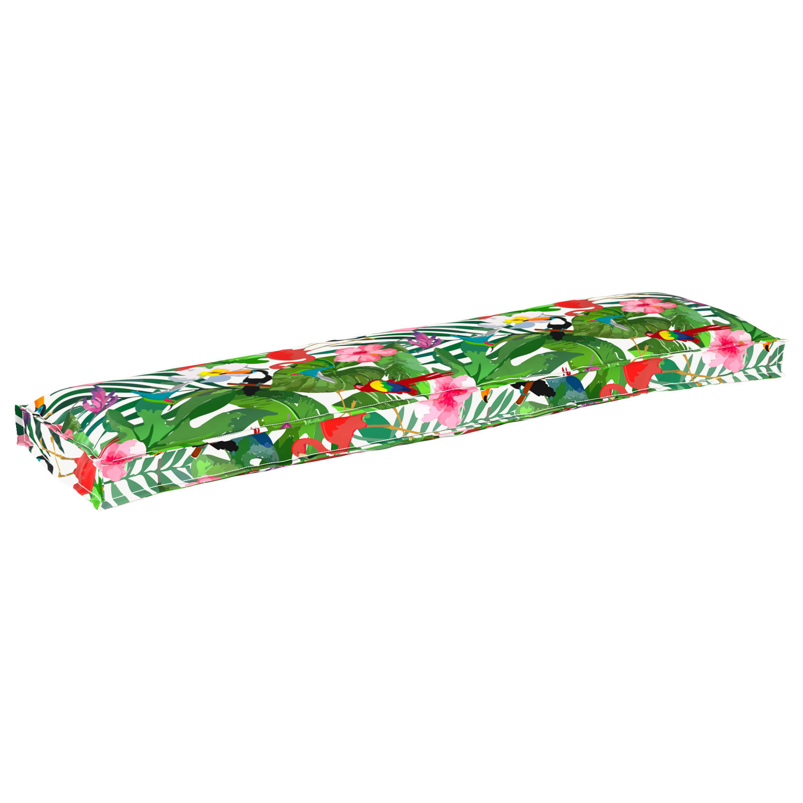 Pallet Cushions for Bench 2 pcs Tropical Jungle 150x40x8 cm Oxford Fabric - Image 2