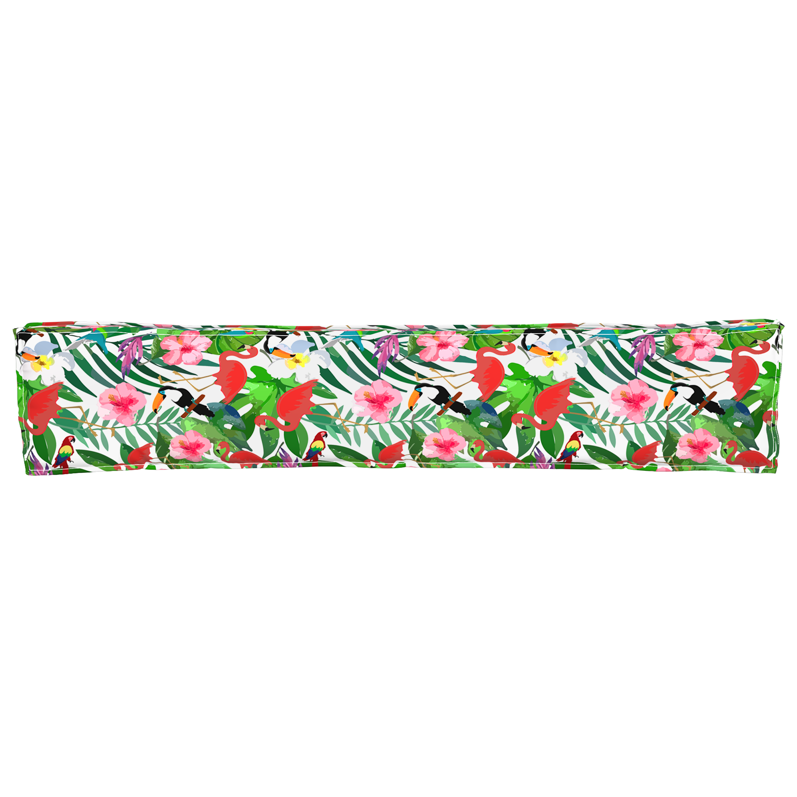 Pallet Cushions for Bench 2 pcs Tropical Jungle 200x40x8 cm Oxford Fabric - Image 8
