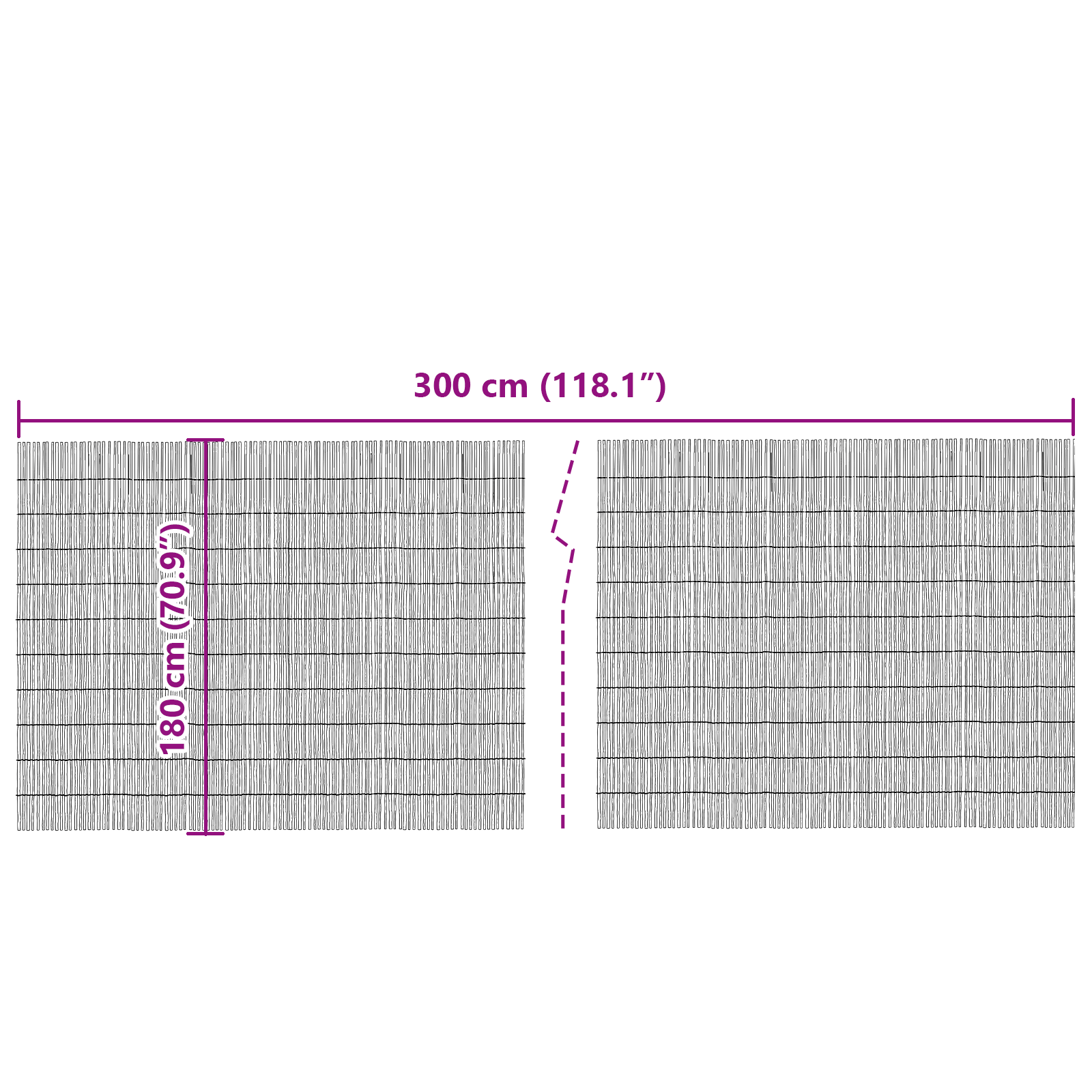 Garden Reed Fence 300x180 cm - Image 4