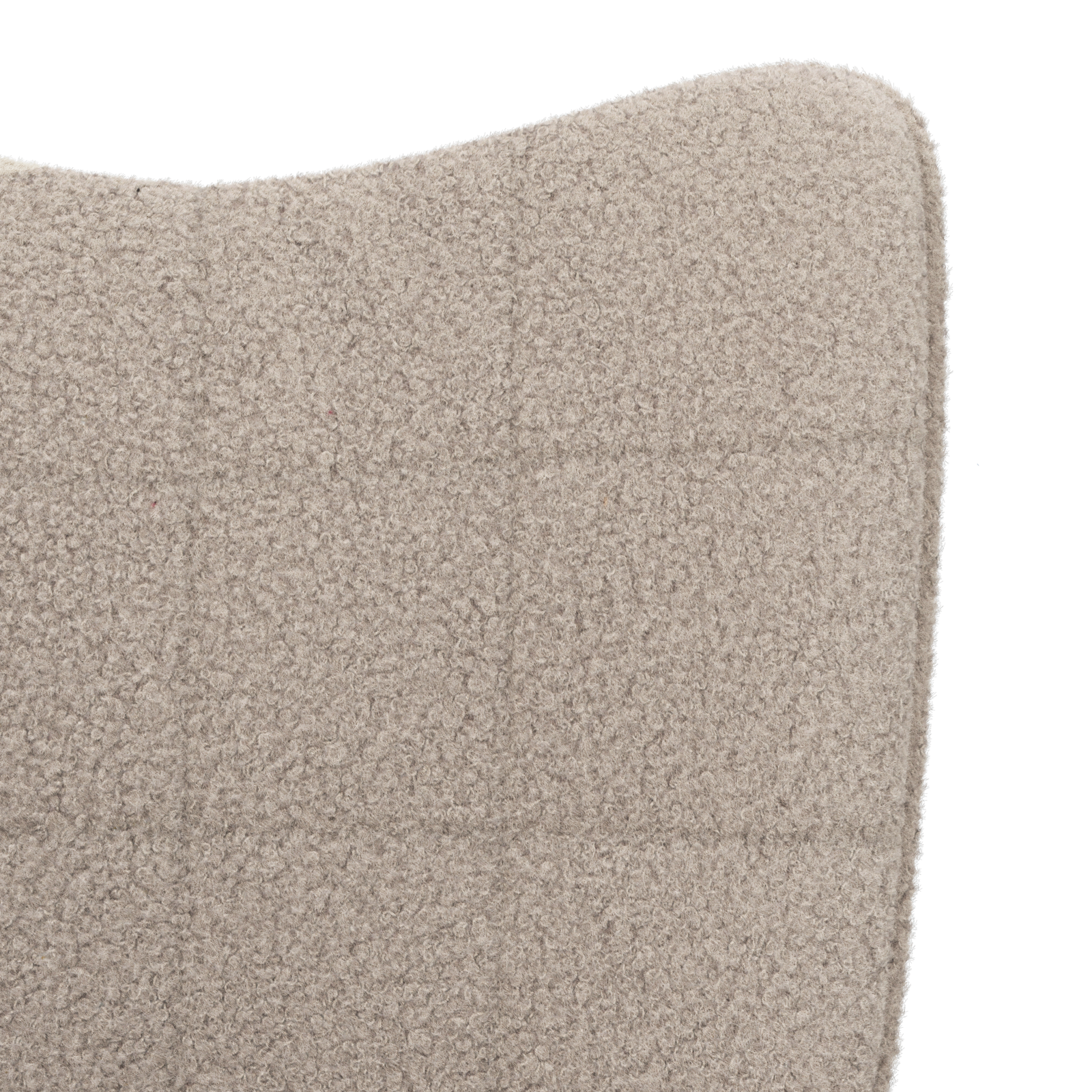 Relaxing Chair Light Grey Curly Wool-like Fabric - Image 7