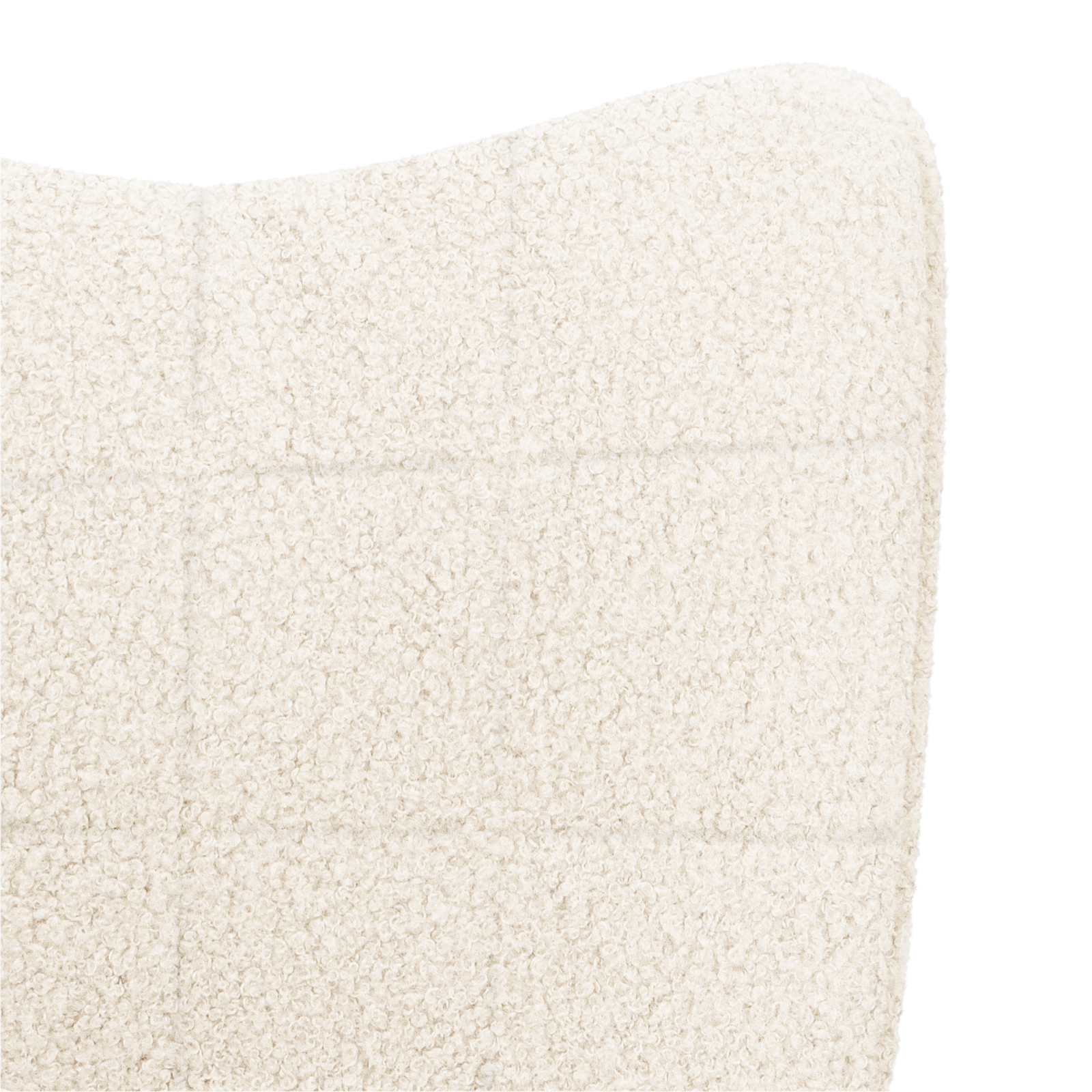 Relaxing Chair Cream Curly Wool-like Fabric - Image 7