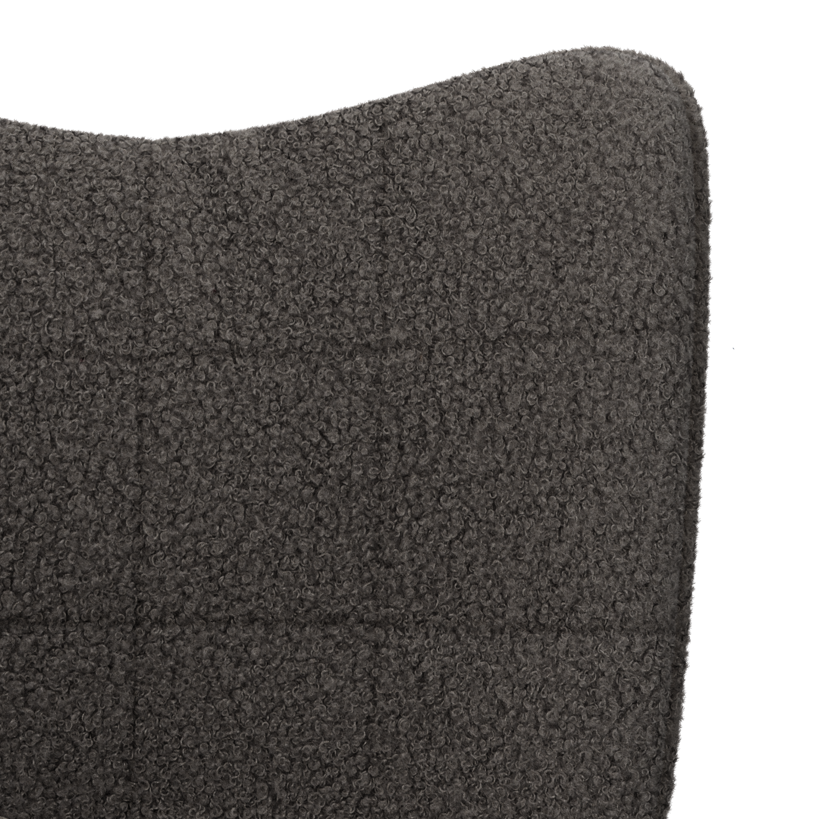 Relaxing Chair Dark Grey Curly Wool-like Fabric - Image 7