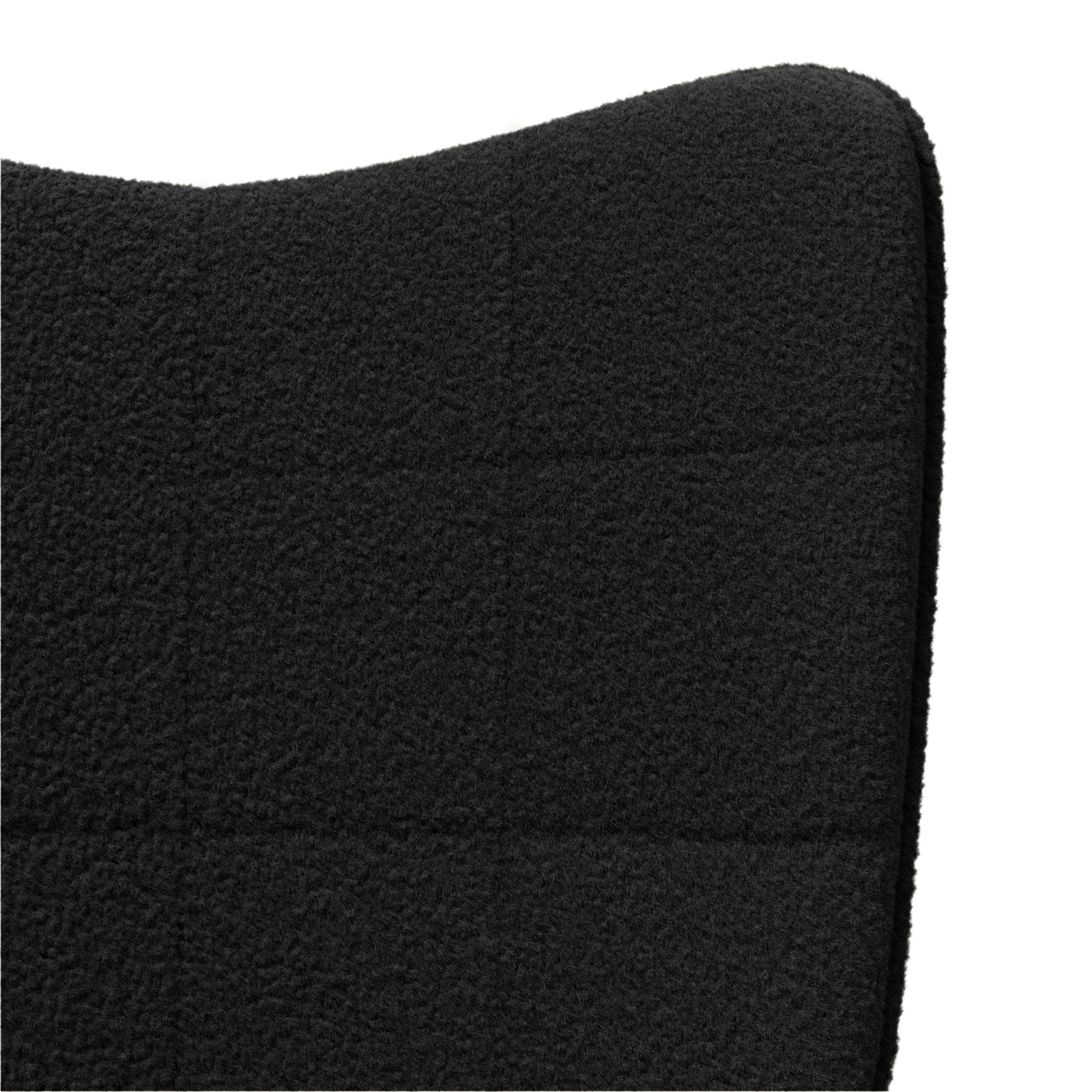 Relaxing Chair Black Curly Wool-like Fabric - Image 7