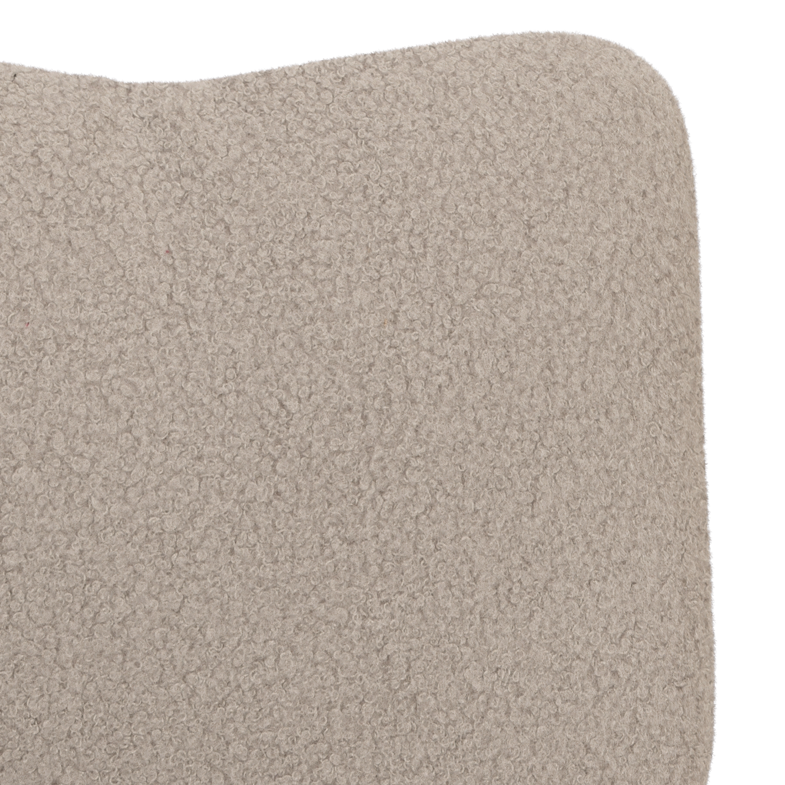 Relaxing Chair Light Grey Curly Wool-like Fabric - Image 7
