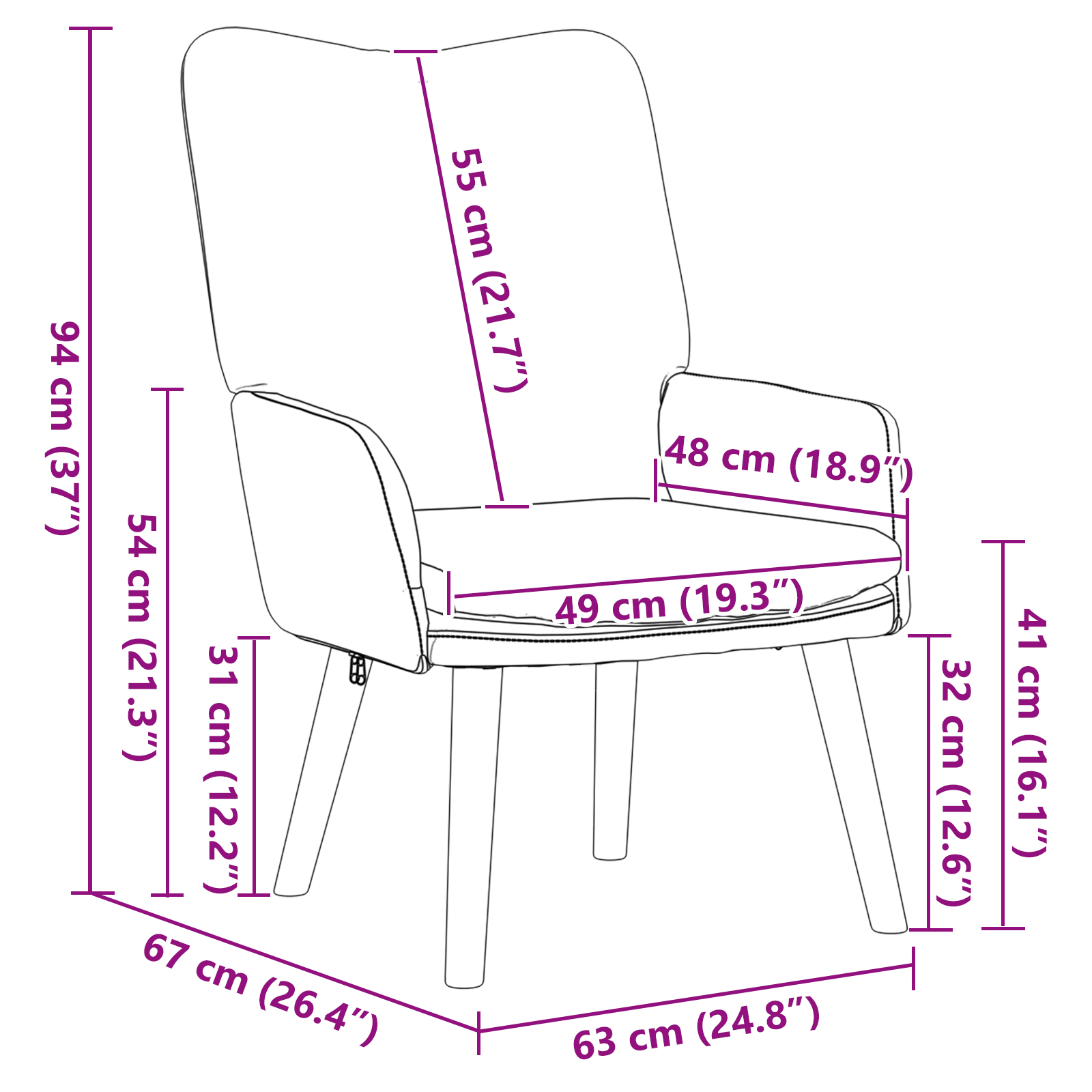 Relaxing Chair Light Grey Corduroy Fabric - Image 8
