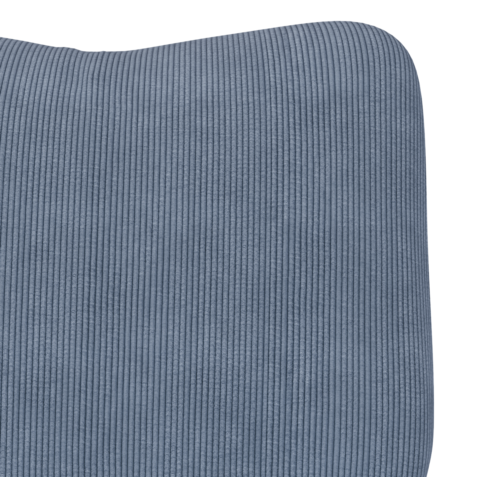 Relaxing Chair Blue Corduroy Fabric - Image 7