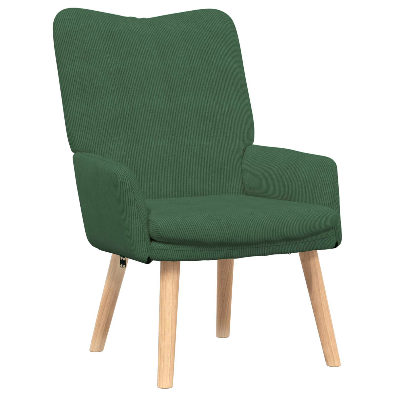 Relaxing Chair Jungle Green Corduroy Fabric - Image 2