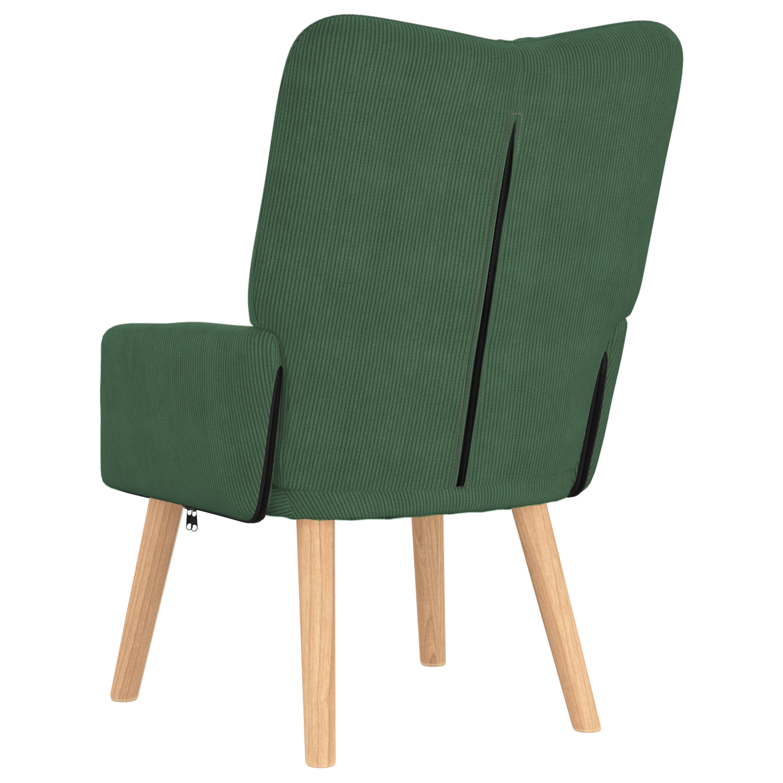 Relaxing Chair Jungle Green Corduroy Fabric - Image 6