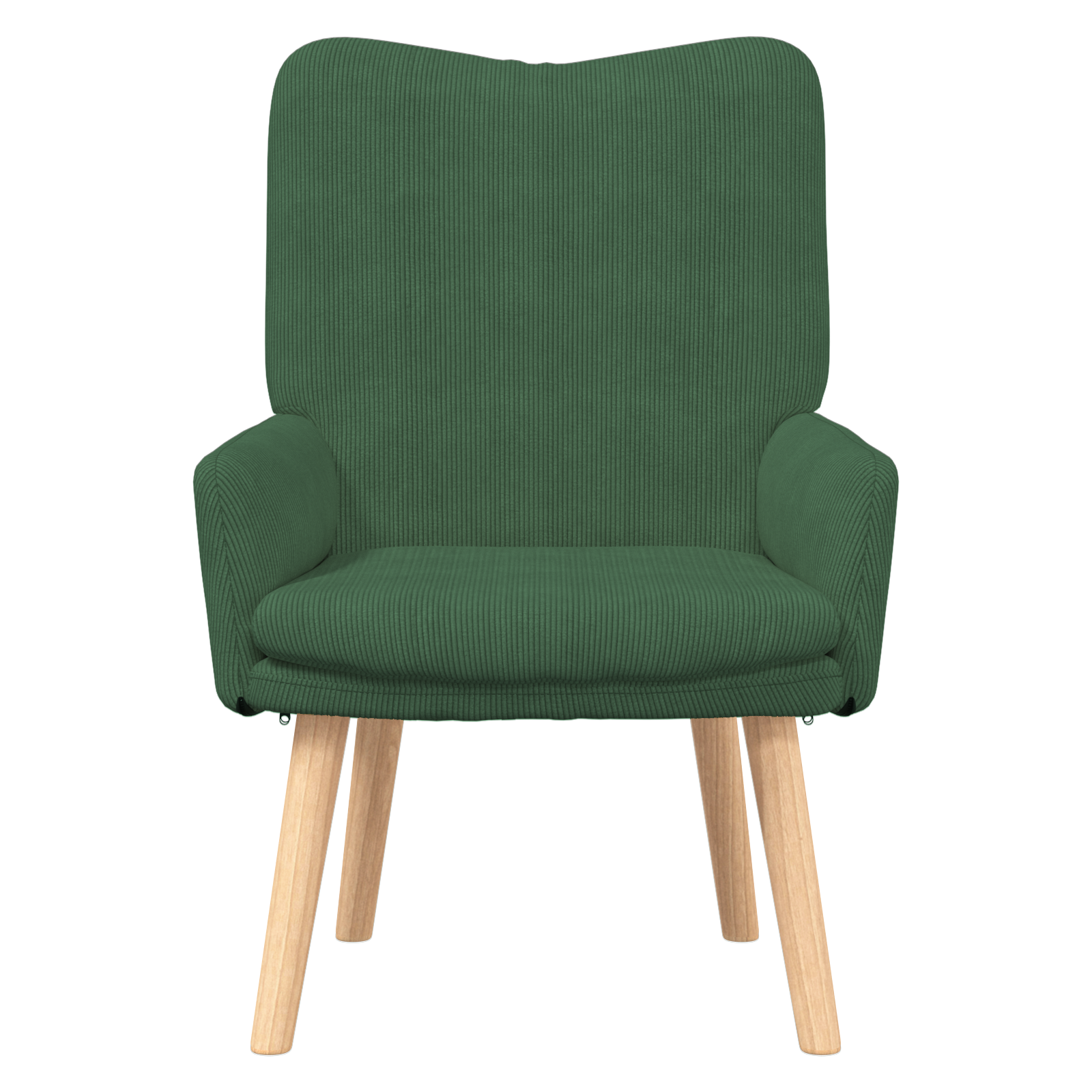 Relaxing Chair Jungle Green Corduroy Fabric - Image 4