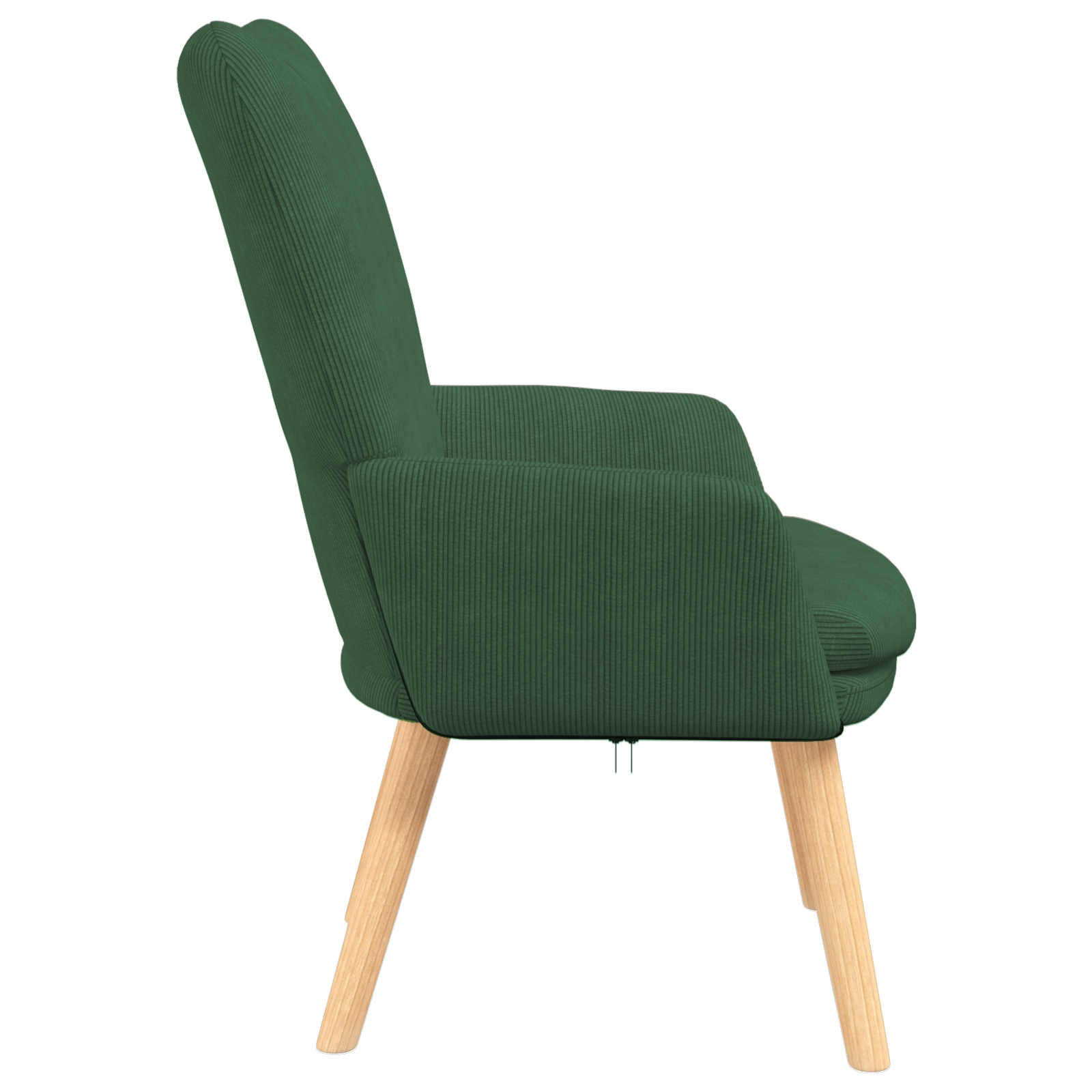 Relaxing Chair Jungle Green Corduroy Fabric - Image 5