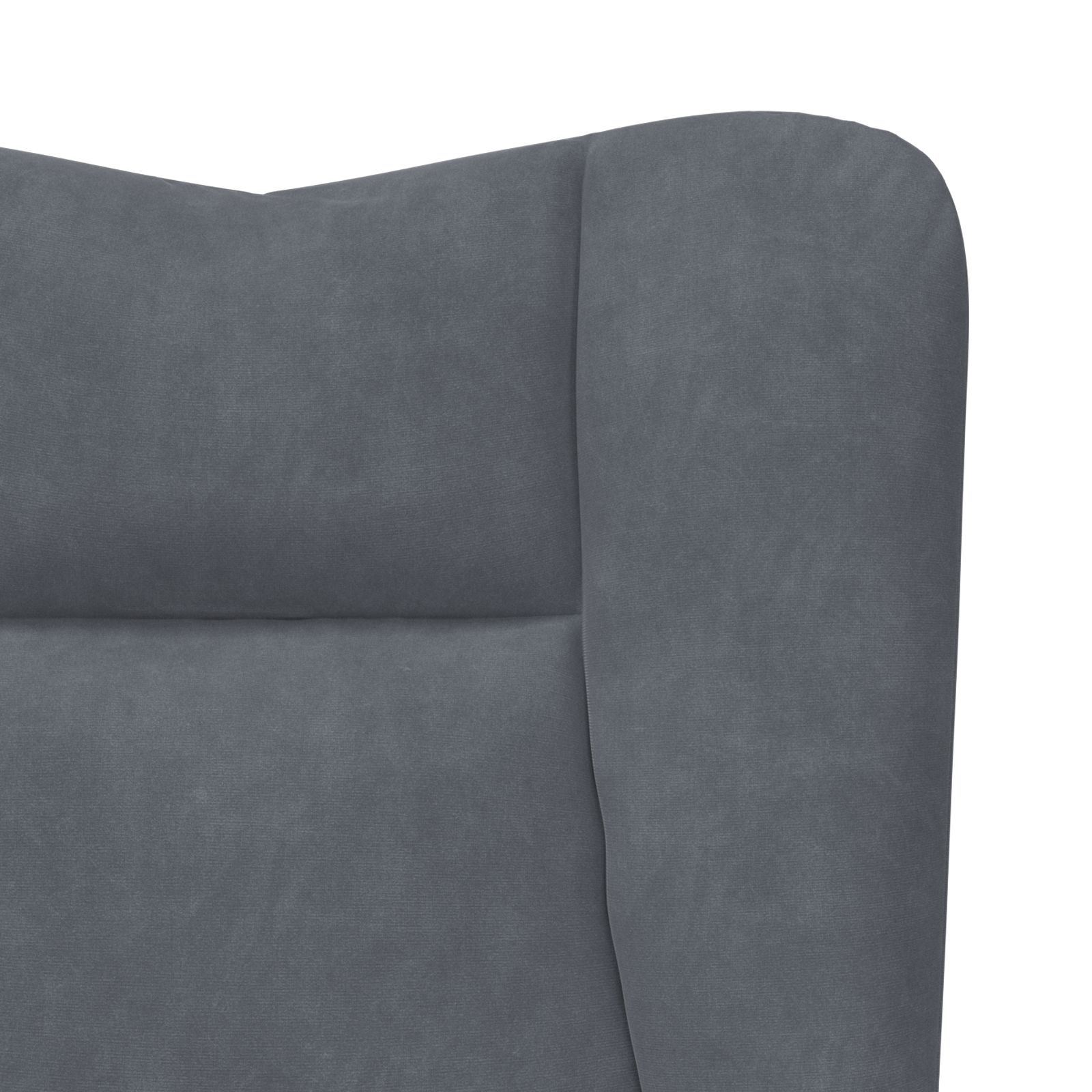 Relaxing Chair Dark Grey Velvet - Image 7