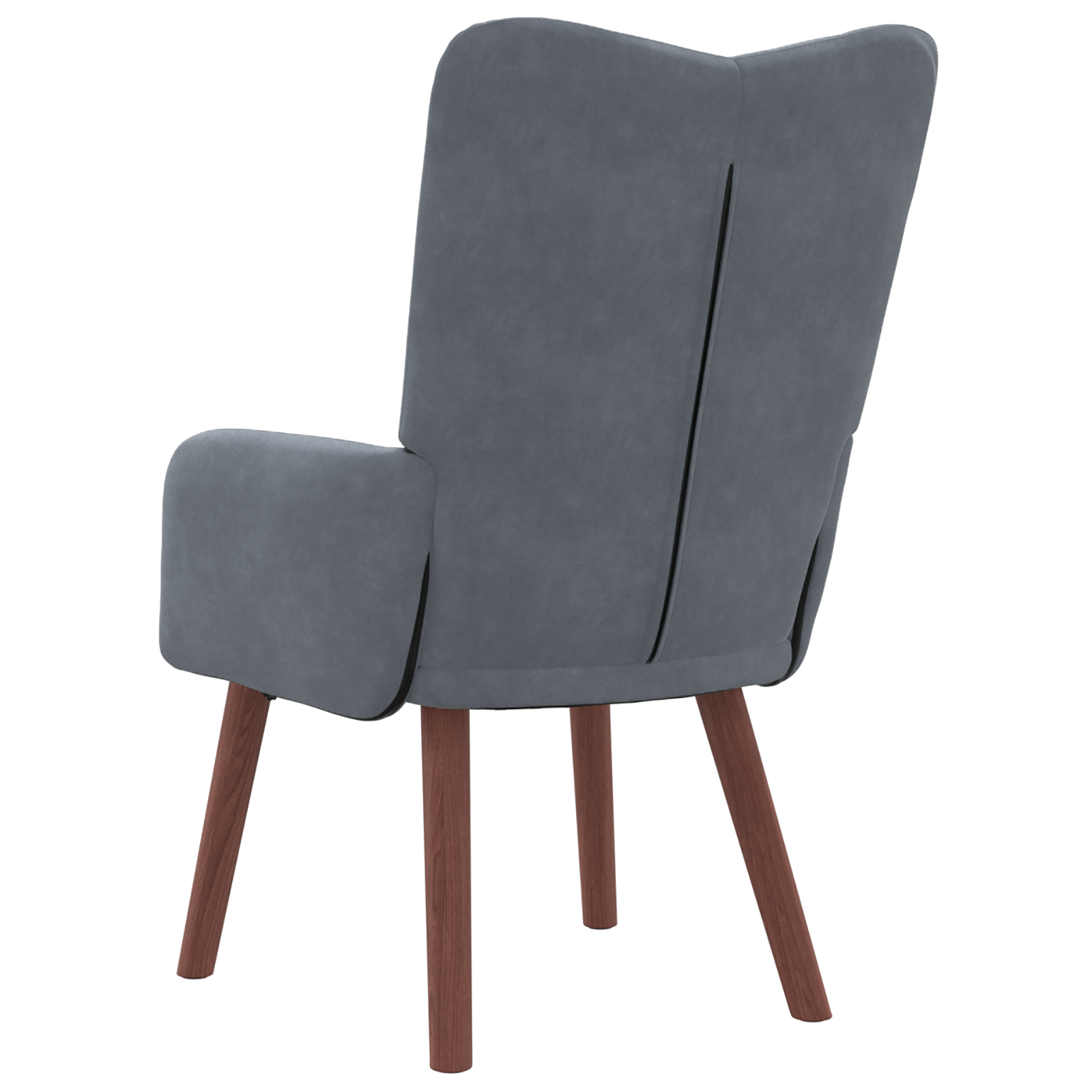 Relaxing Chair Dark Grey Velvet - Image 6