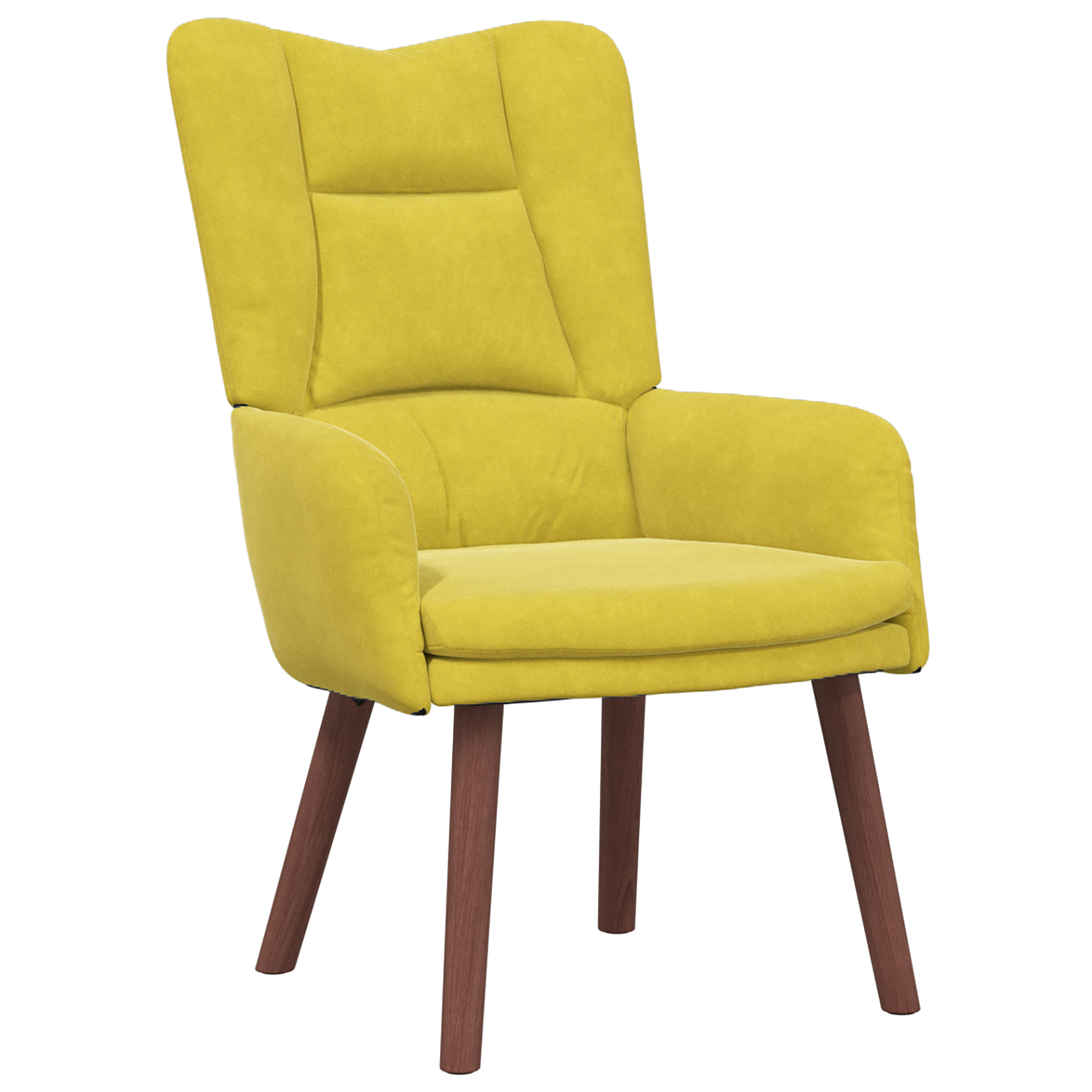 lenestol Gul 63 x 67 x 94 cm Fløyel - Bilde 2