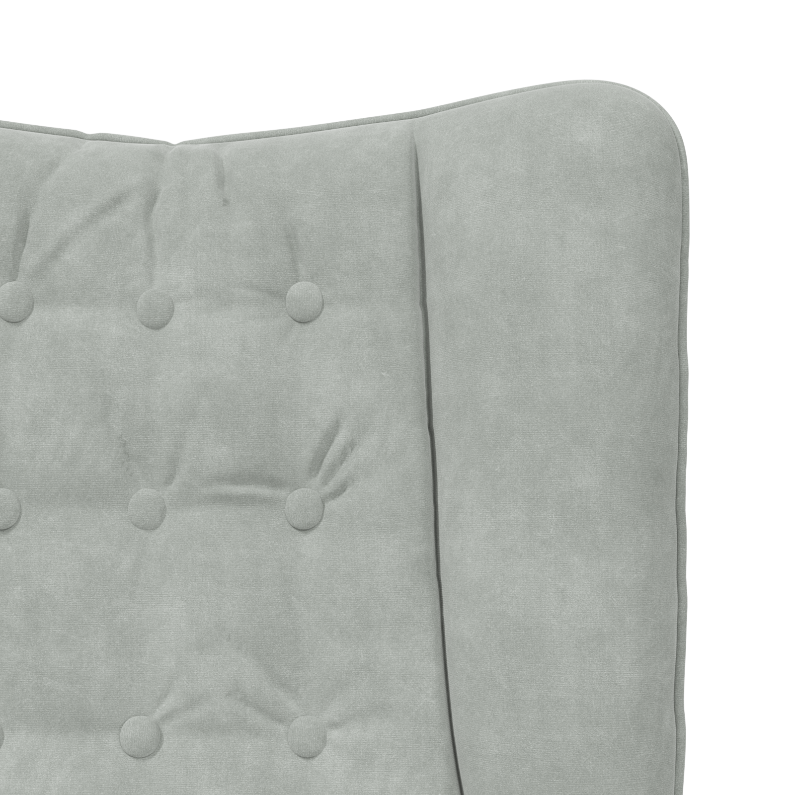 Relaxing Chair Light Grey Velvet - Image 7