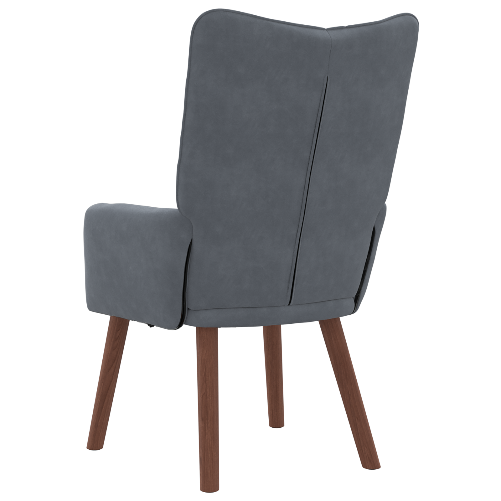 Relaxing Chair Dark Grey Velvet - Image 6