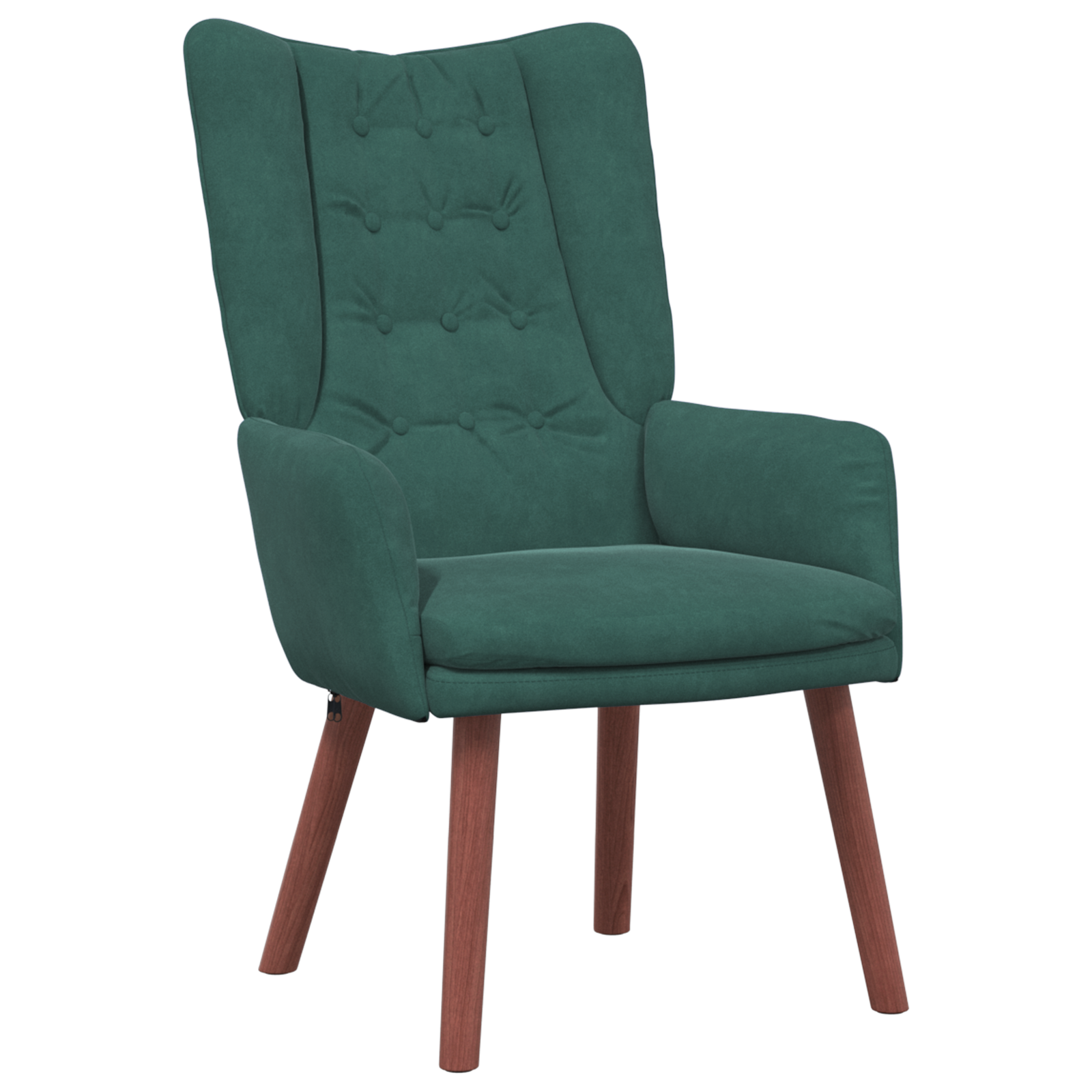 Relaxing Chair Dark Green Velvet - Image 2