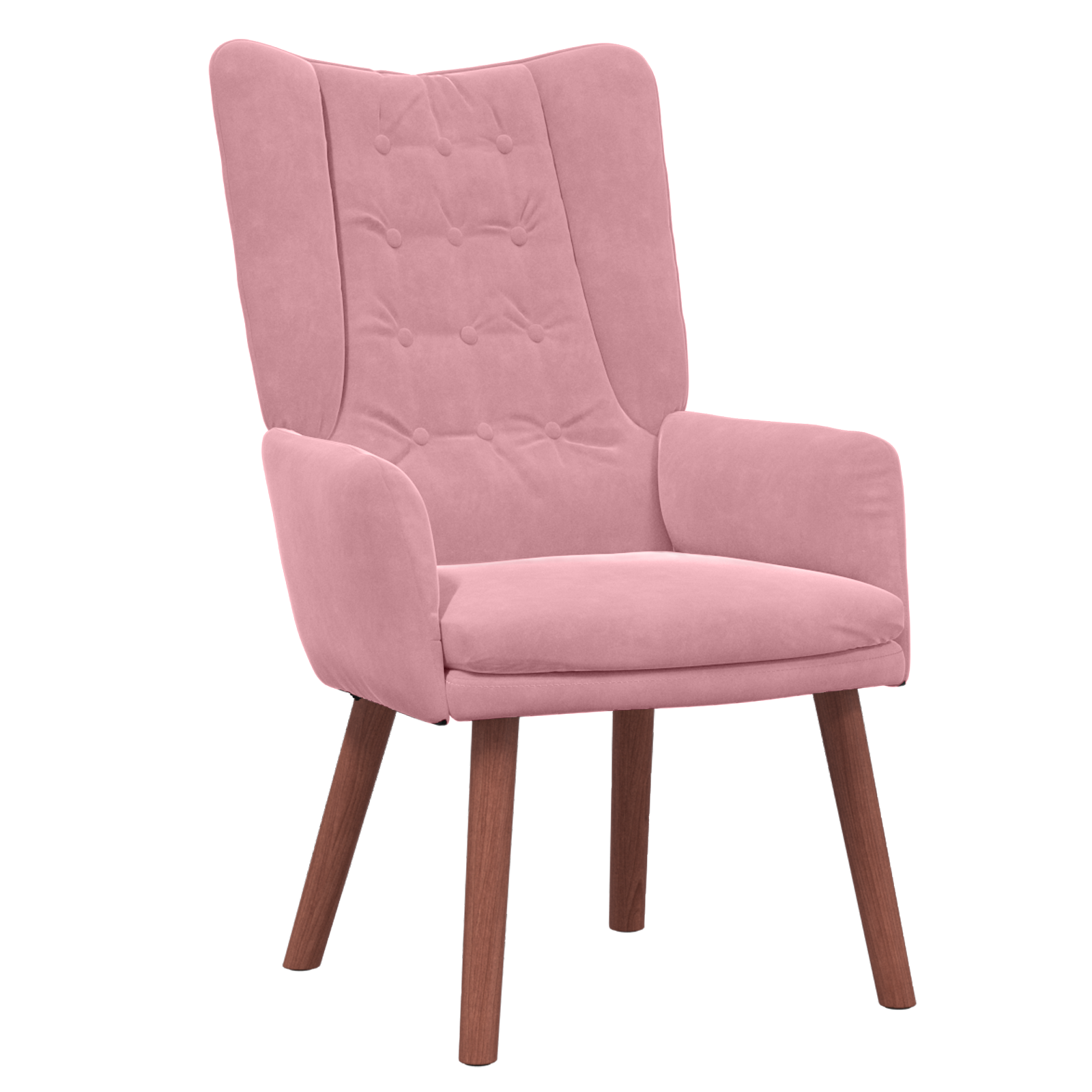 Relaxing Chair Pink Velvet - Image 2