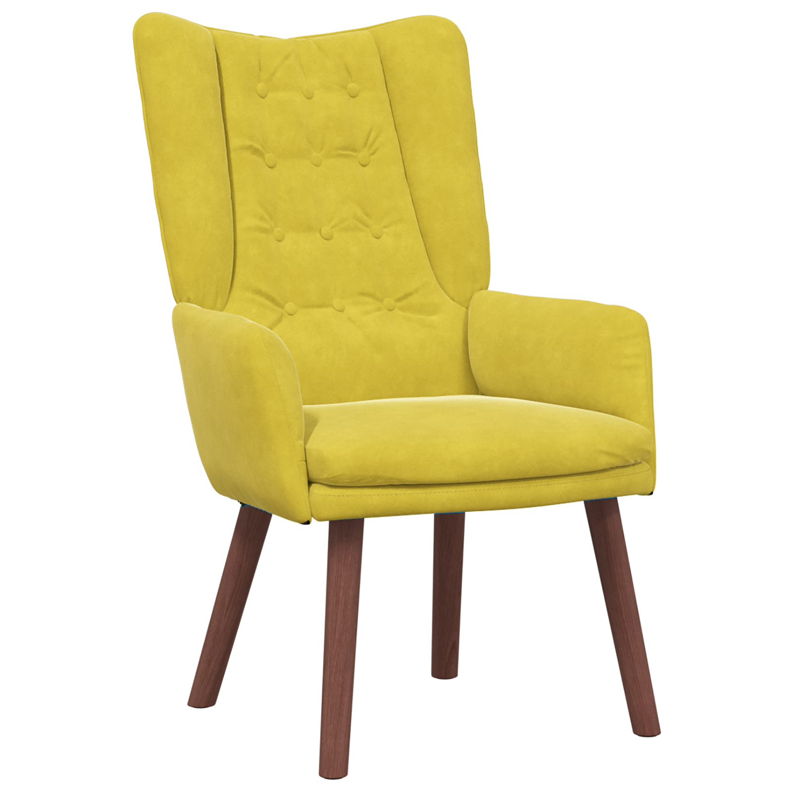 Relaxing Chair Yellow Velvet - Image 2