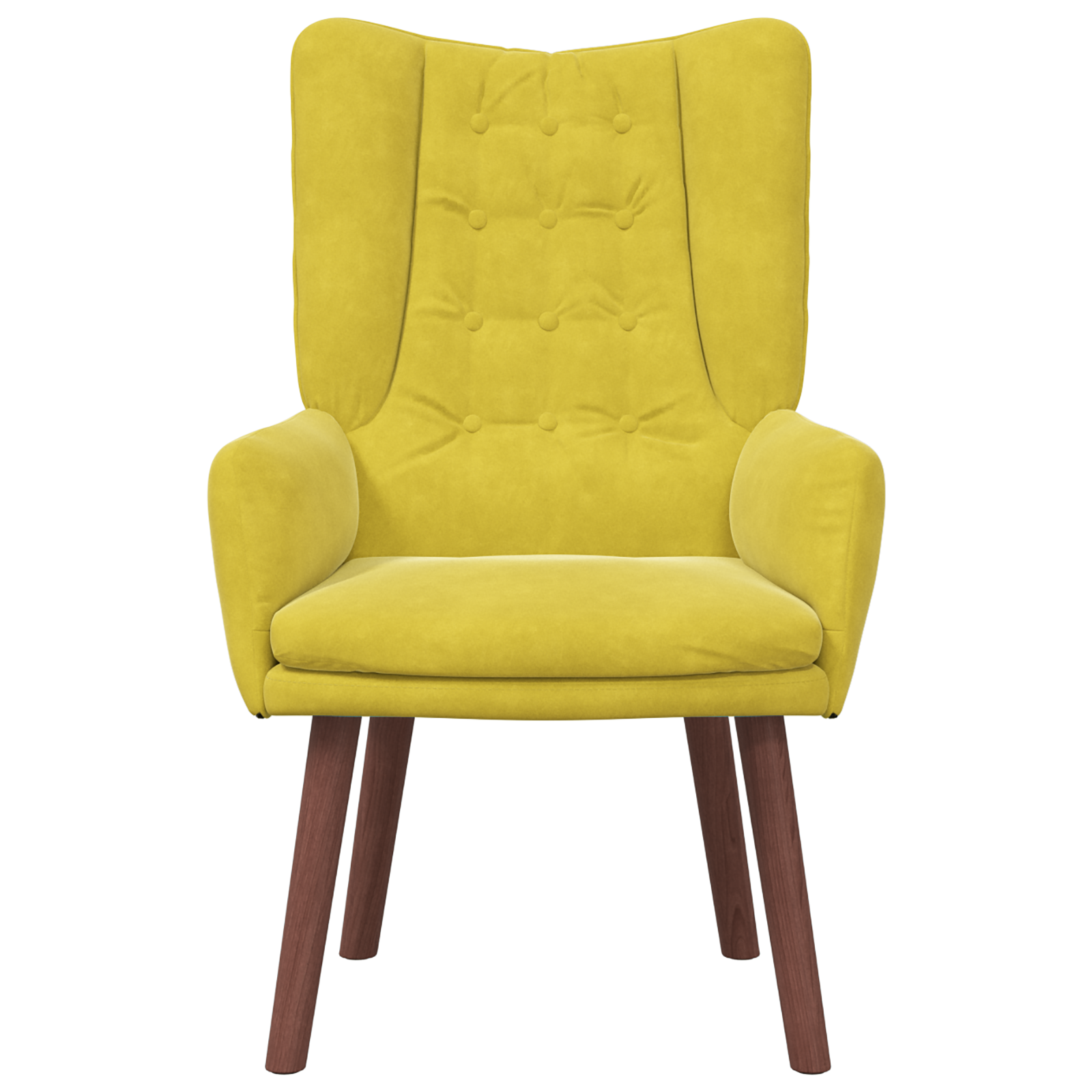 Relaxing Chair Yellow Velvet - Image 4