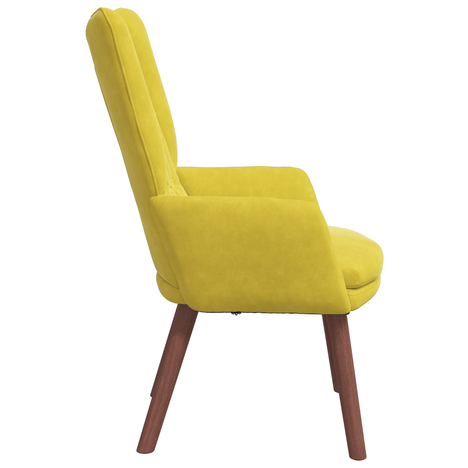 Relaxing Chair Yellow Velvet - Image 5